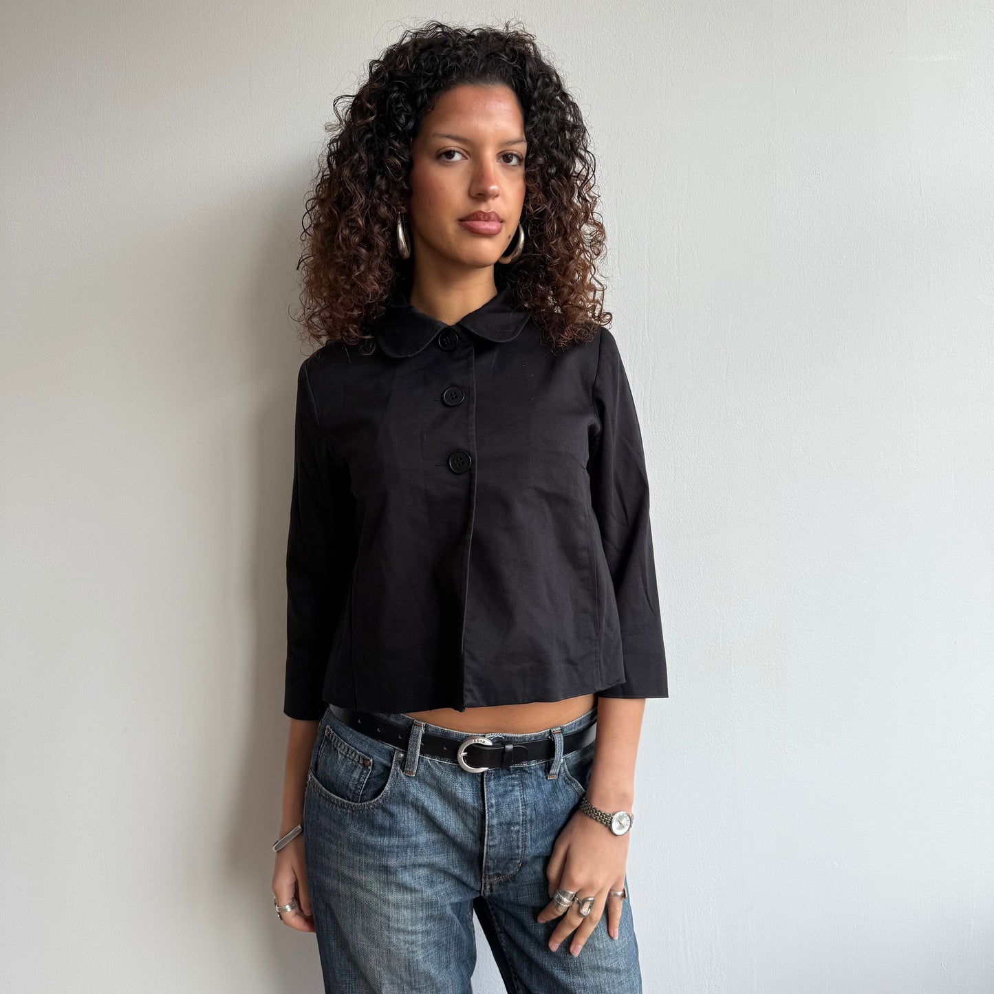 Black swing jacket - Size S