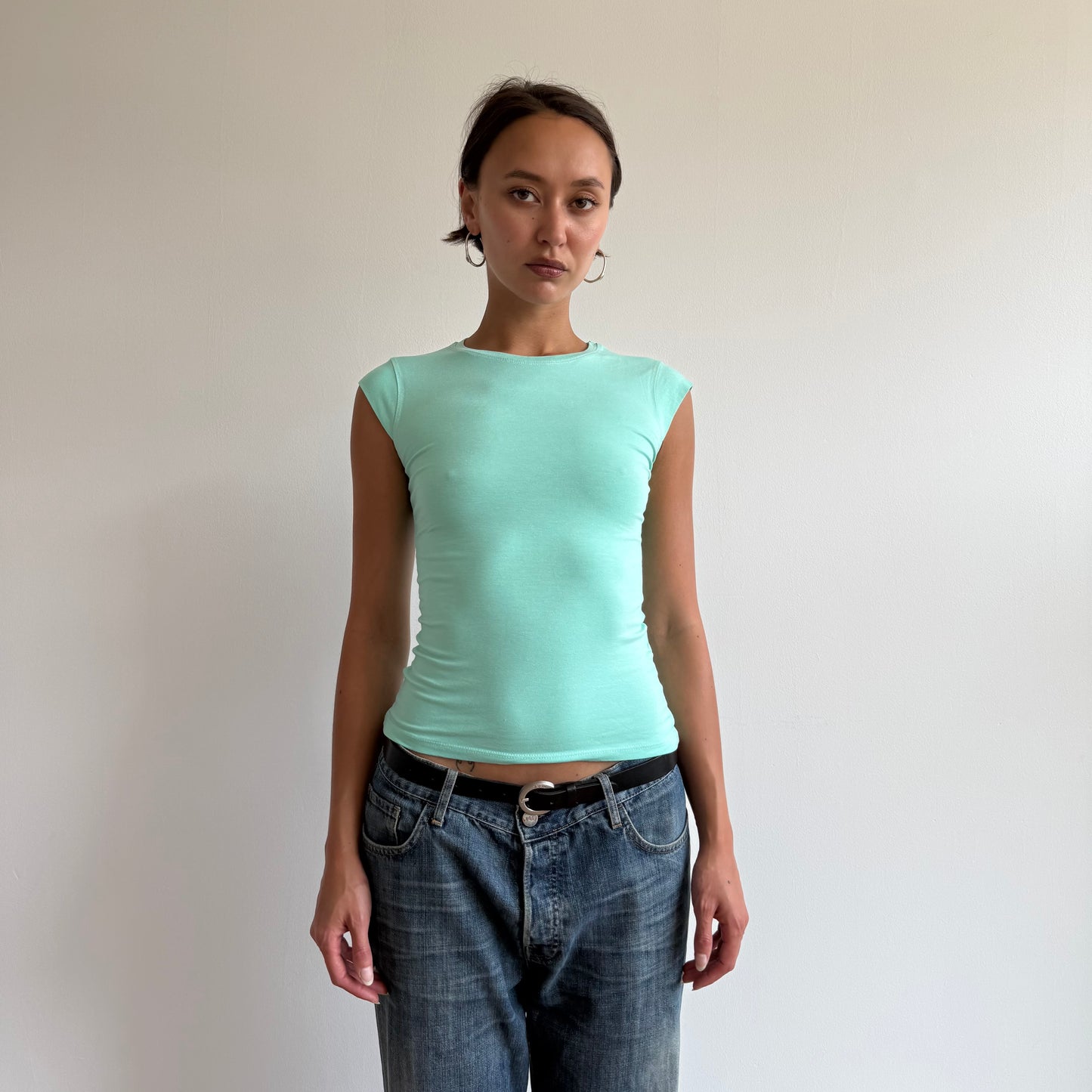Mint baby tee - Size S