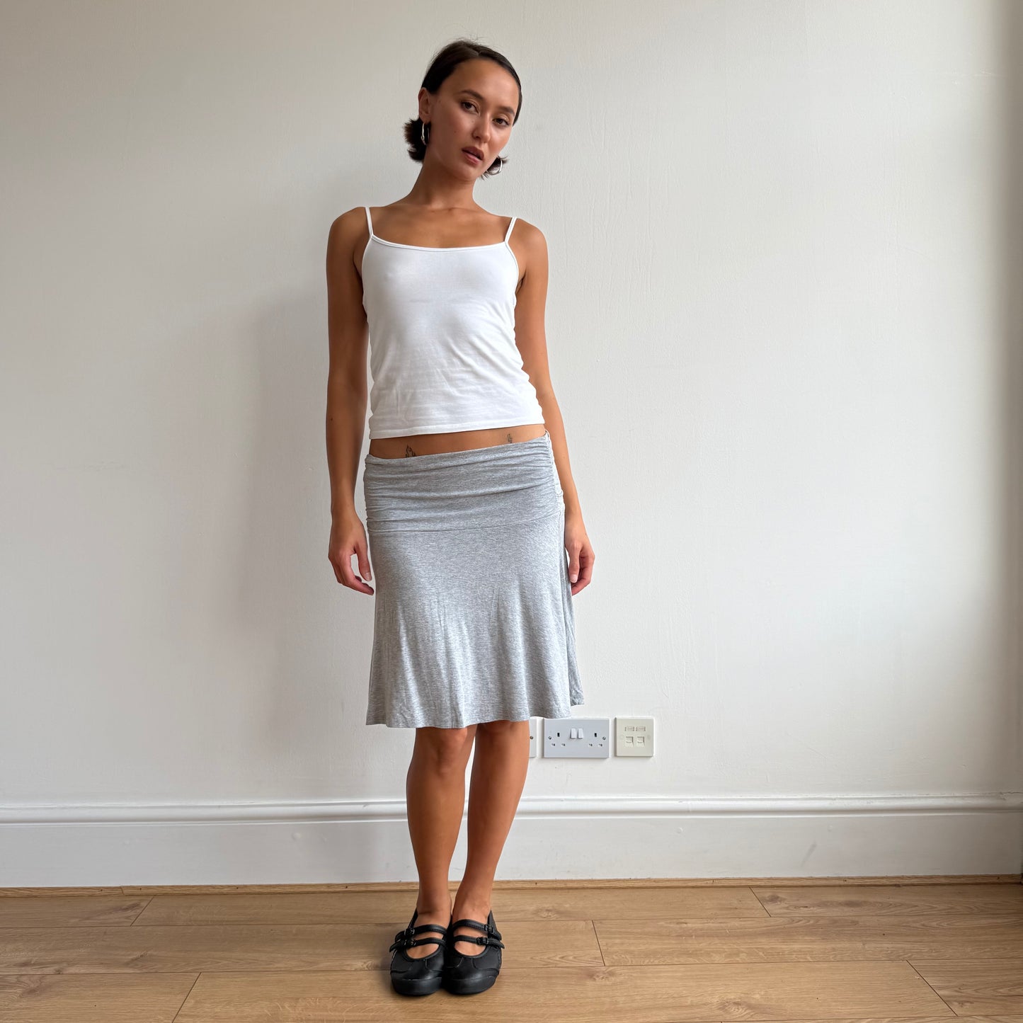 Grey midi skirt - Size S