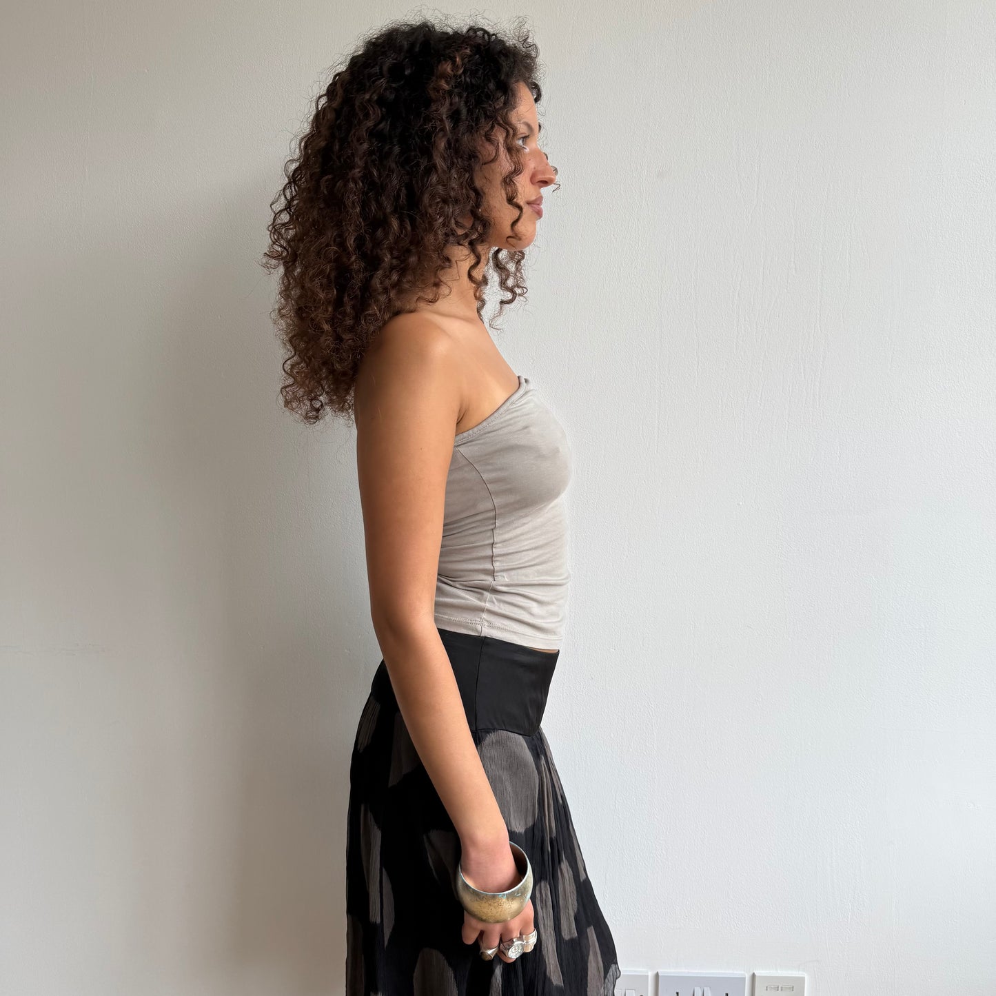 Taupe bandeau top - Size S