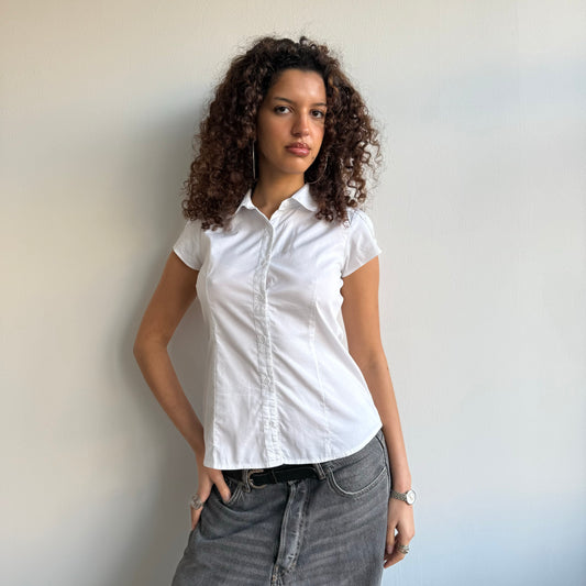 Short sleeve white shirt - Size S