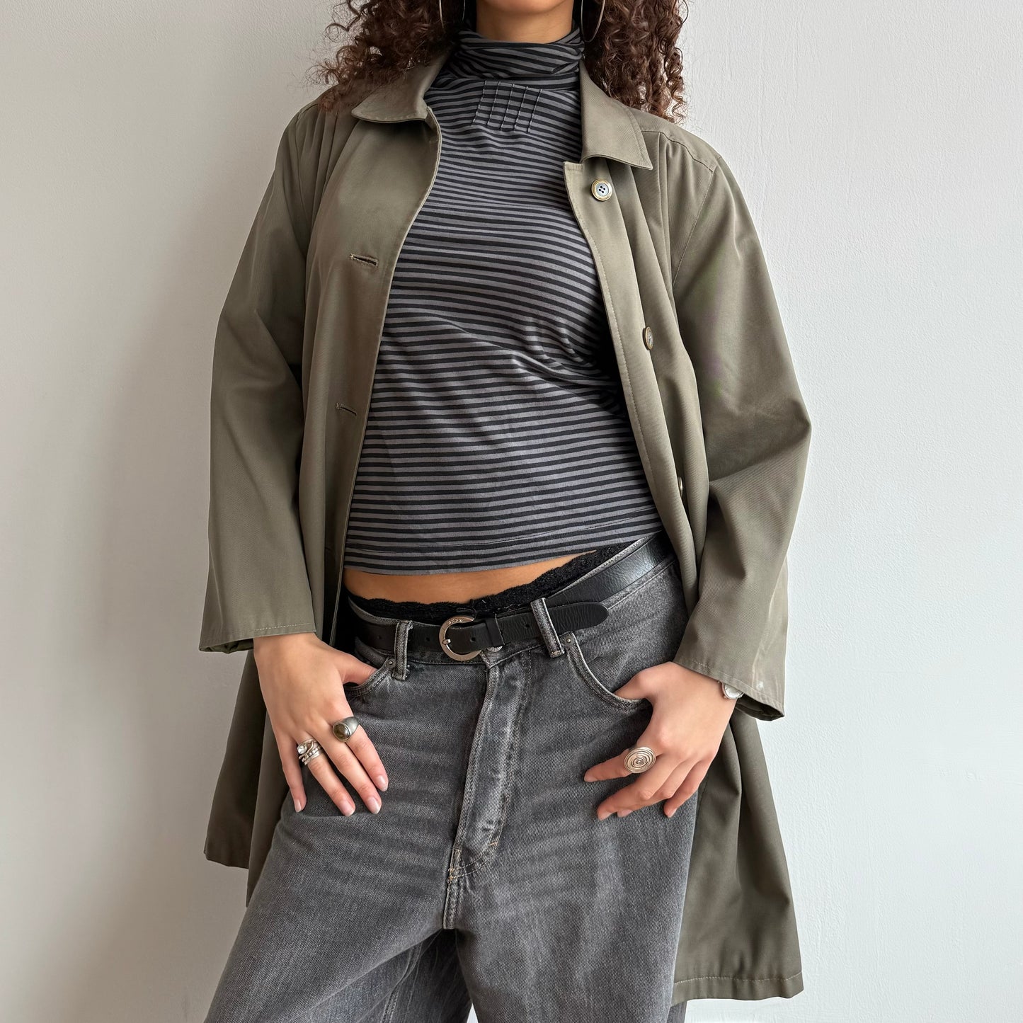 Khaki trench - Size M