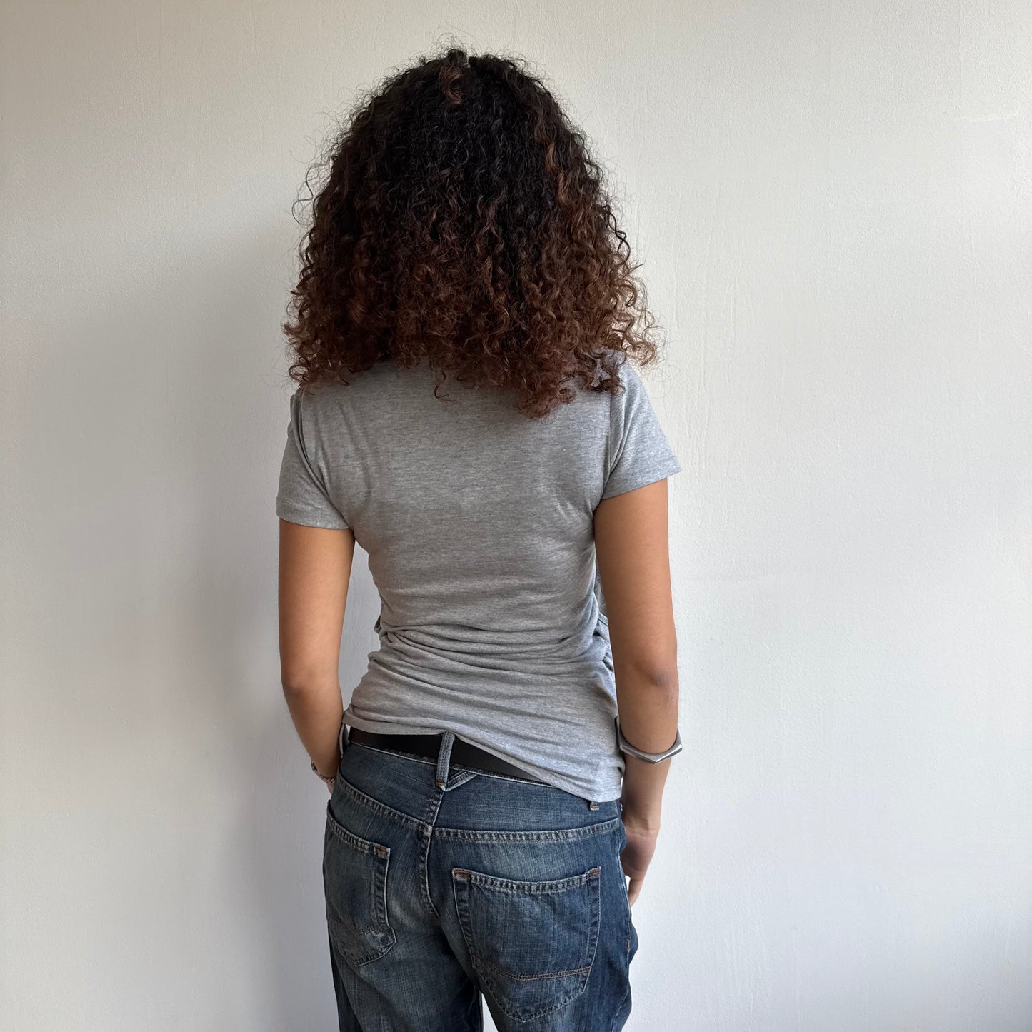 Grey cowl slouchy top - Size M/L