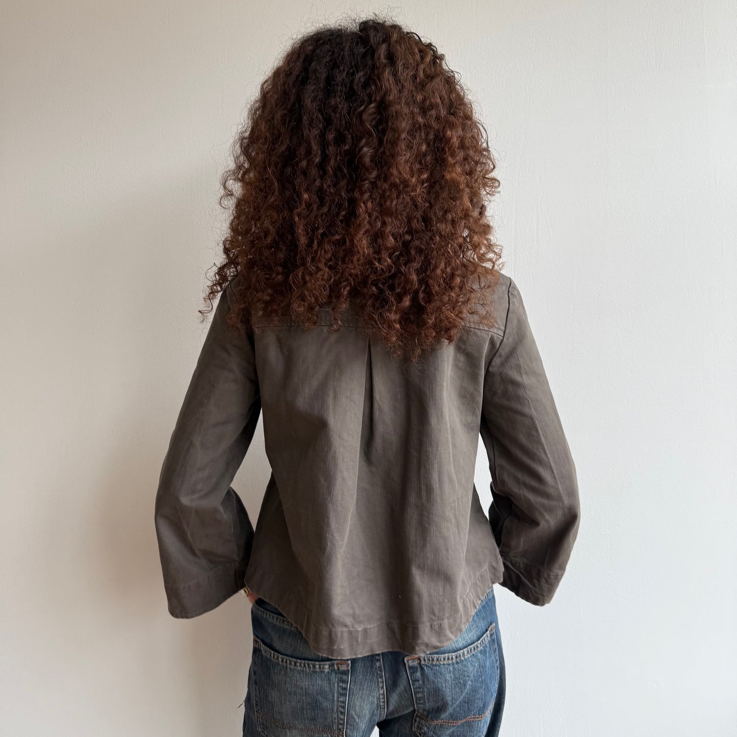 Khaki swing jacket - Size M