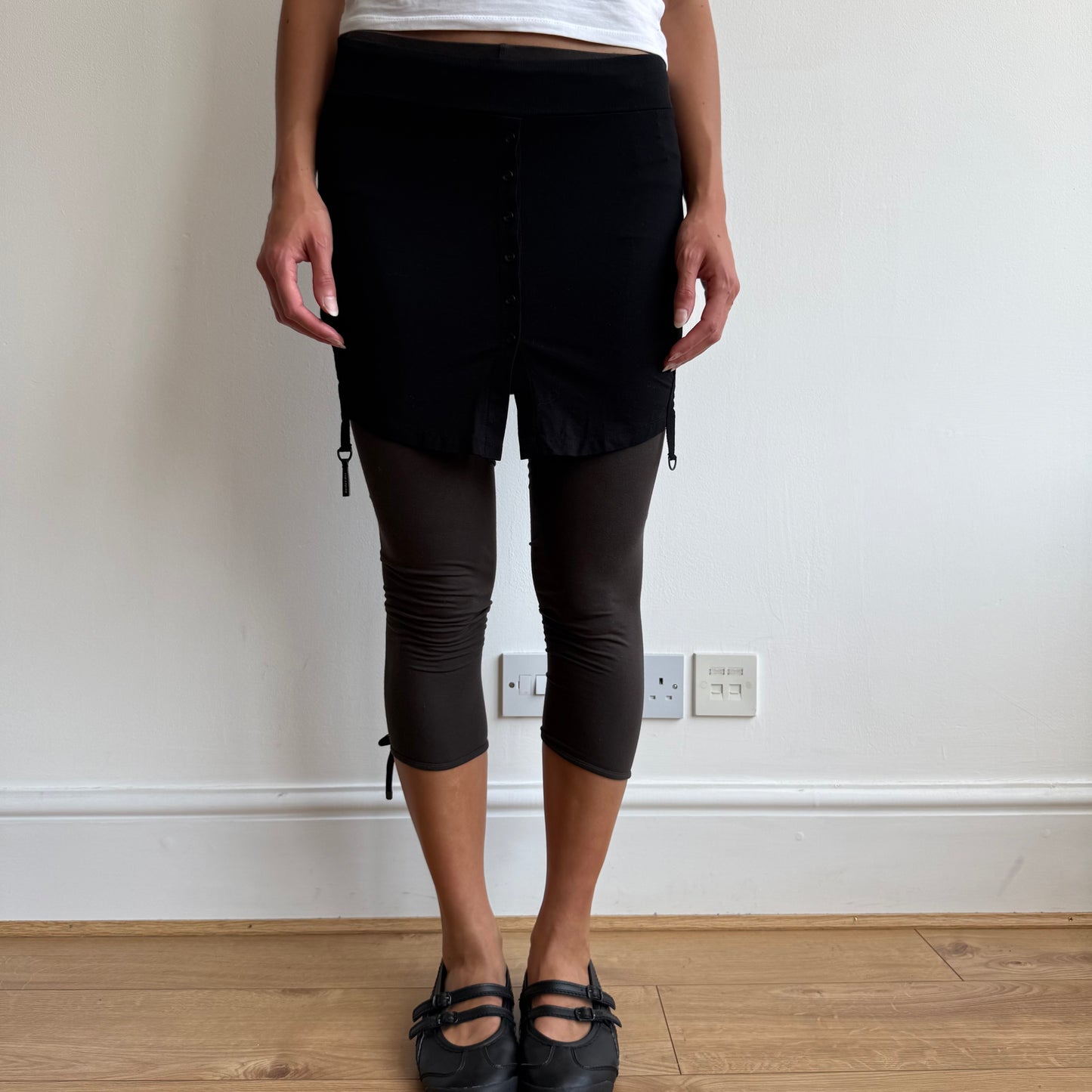 Cop Copine two piece capris + skirt - Size XS
