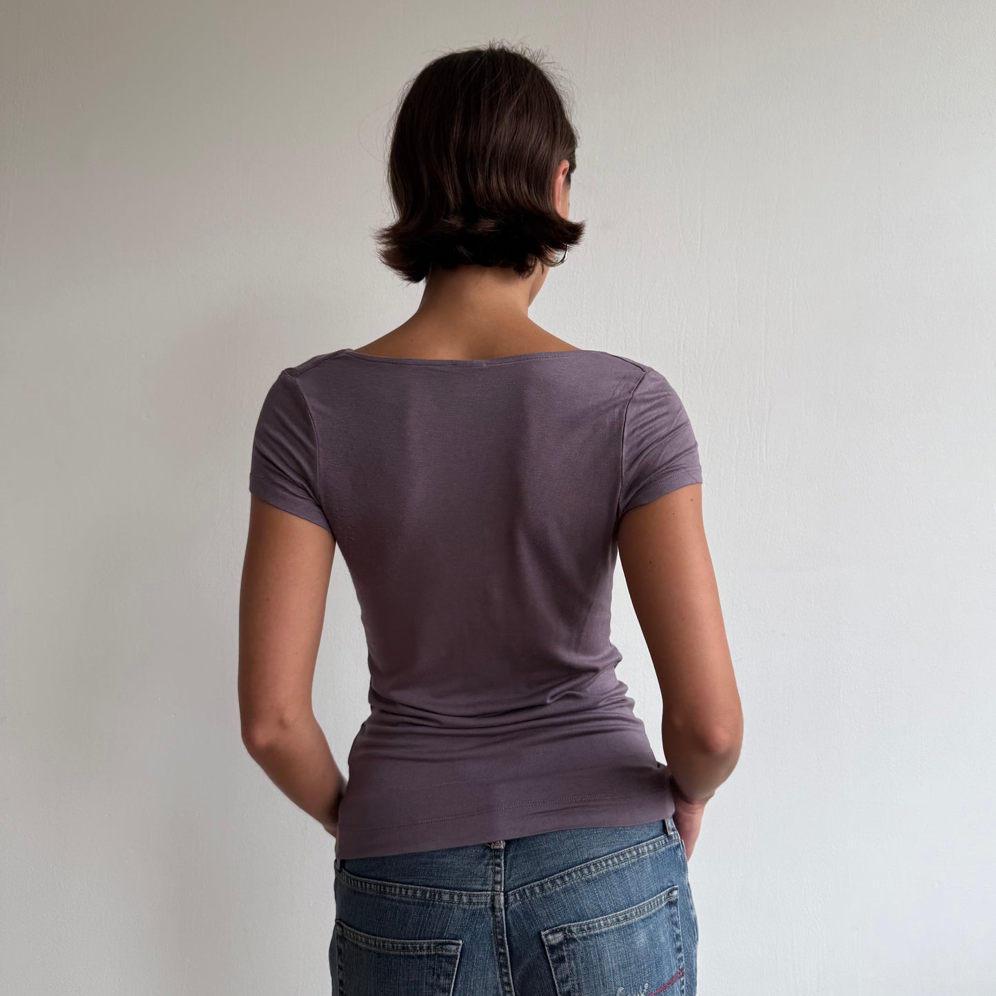 Mauve slouchy T-shirt - Size S