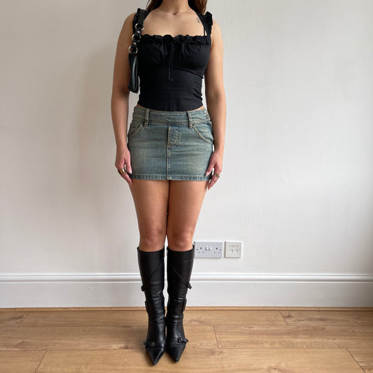 Black milkmaid cami - Size S