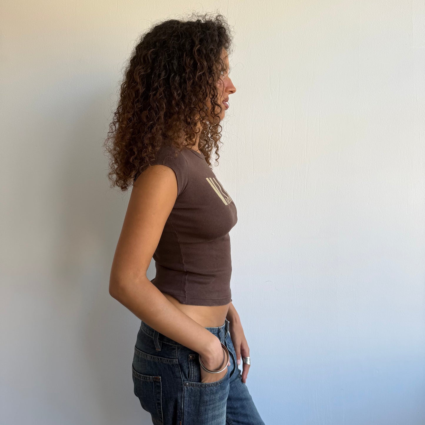 Brown VIP baby tee - Size S