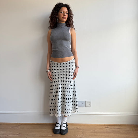 Reversible polka dot skirt - Size M