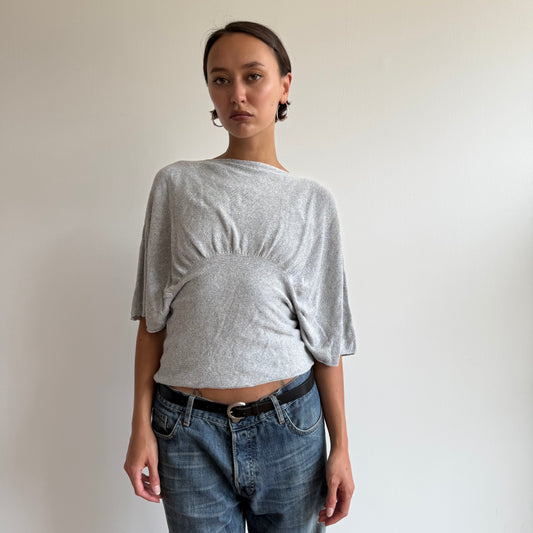Grey batwing knit - Size S