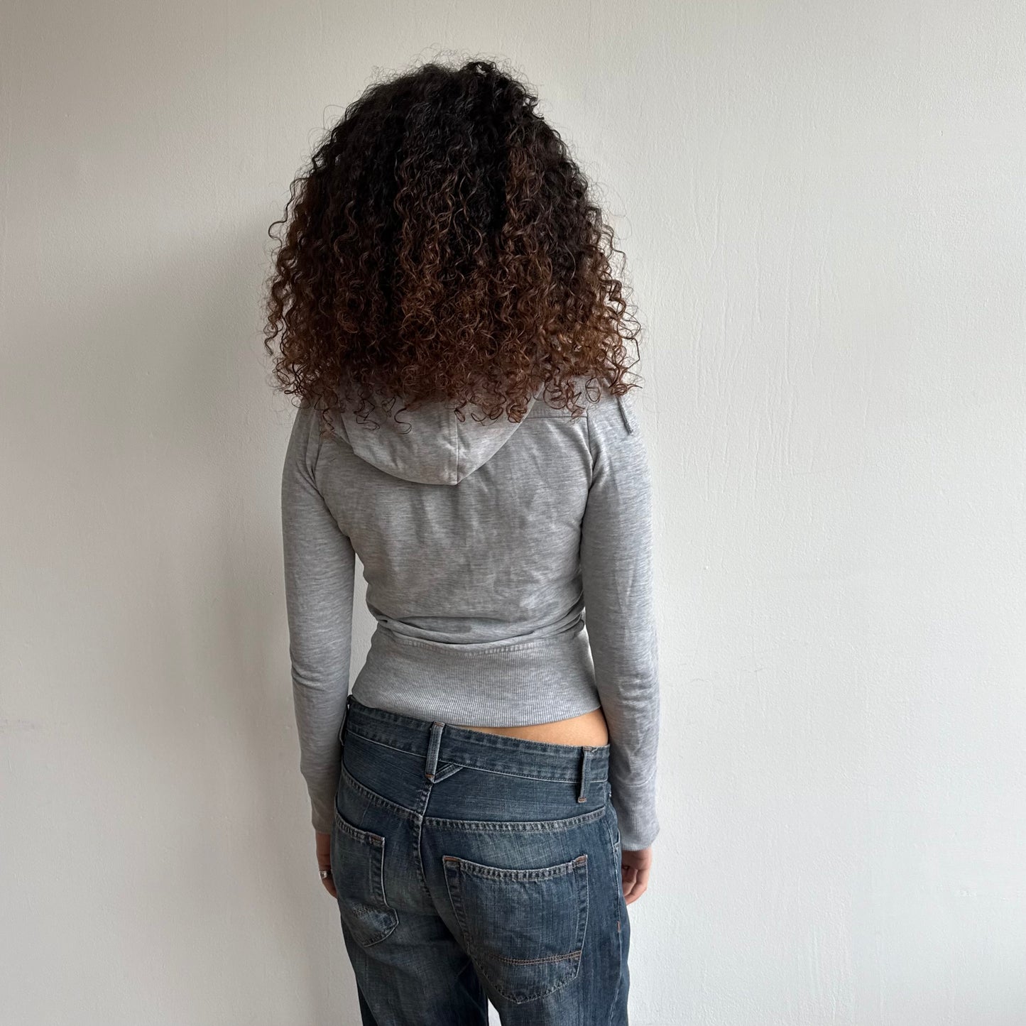 Grey peacoat hoodie - Size S