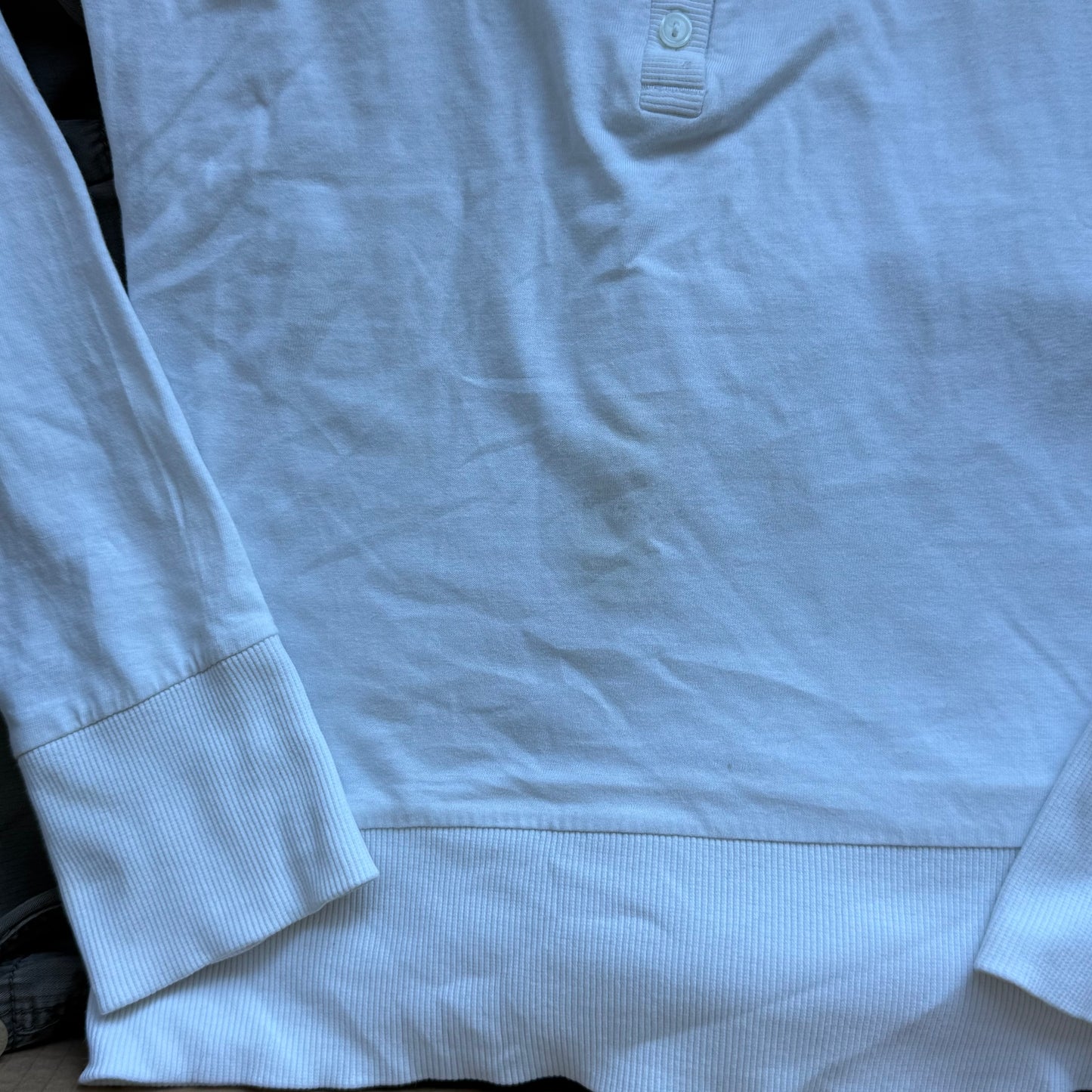 White hooded top - Size S