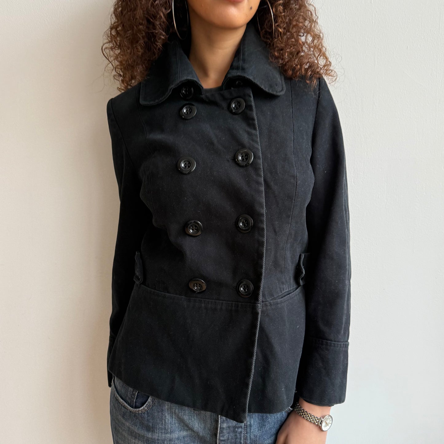 Black peacoat - Size M