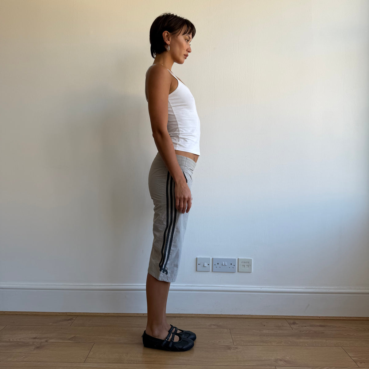 Grey Adidas cargo capris - Size XS
