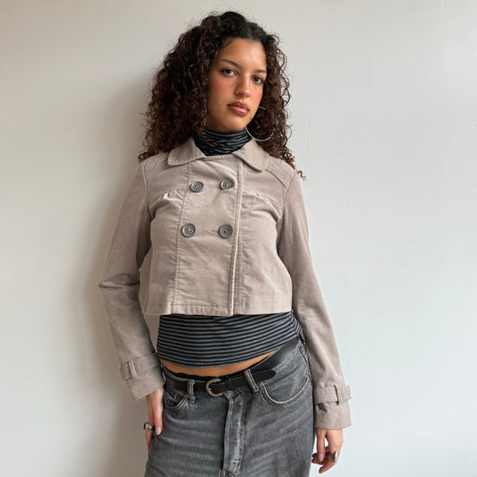 Beige peacoat - Size S