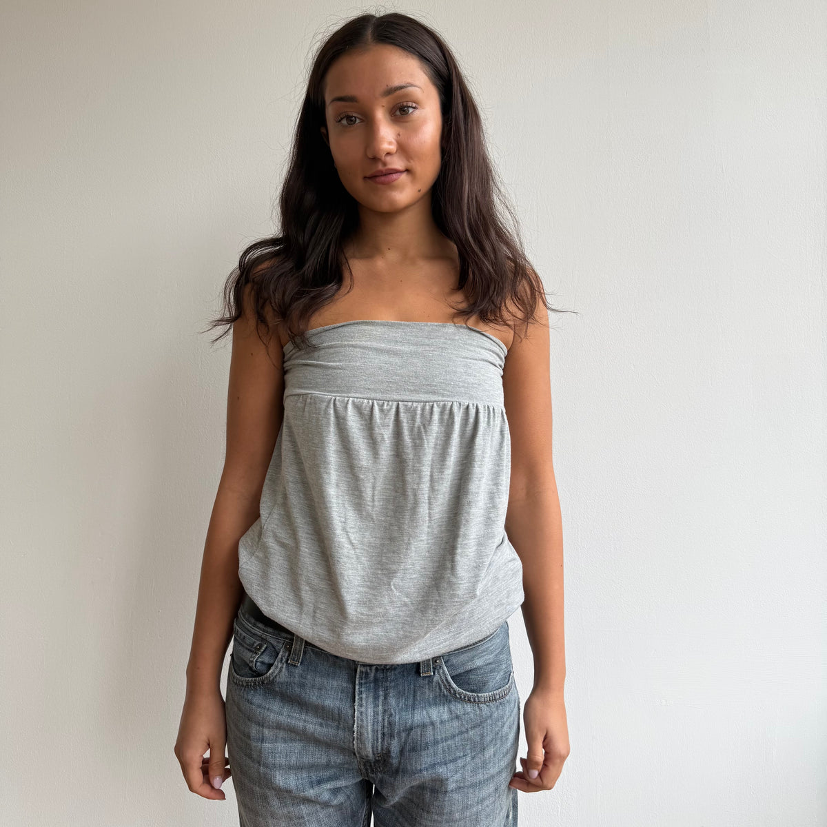 Grey bandeau top - Size S