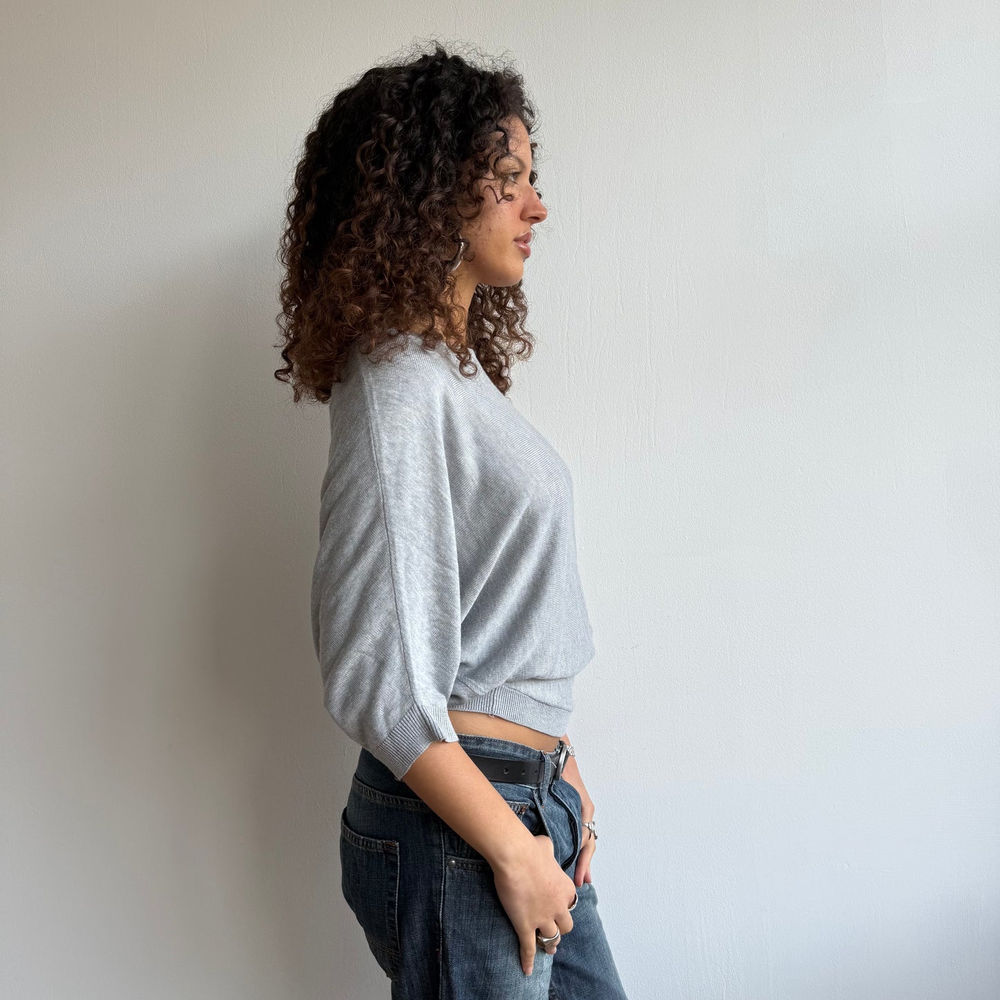 Grey slouchy knit - Size S/M