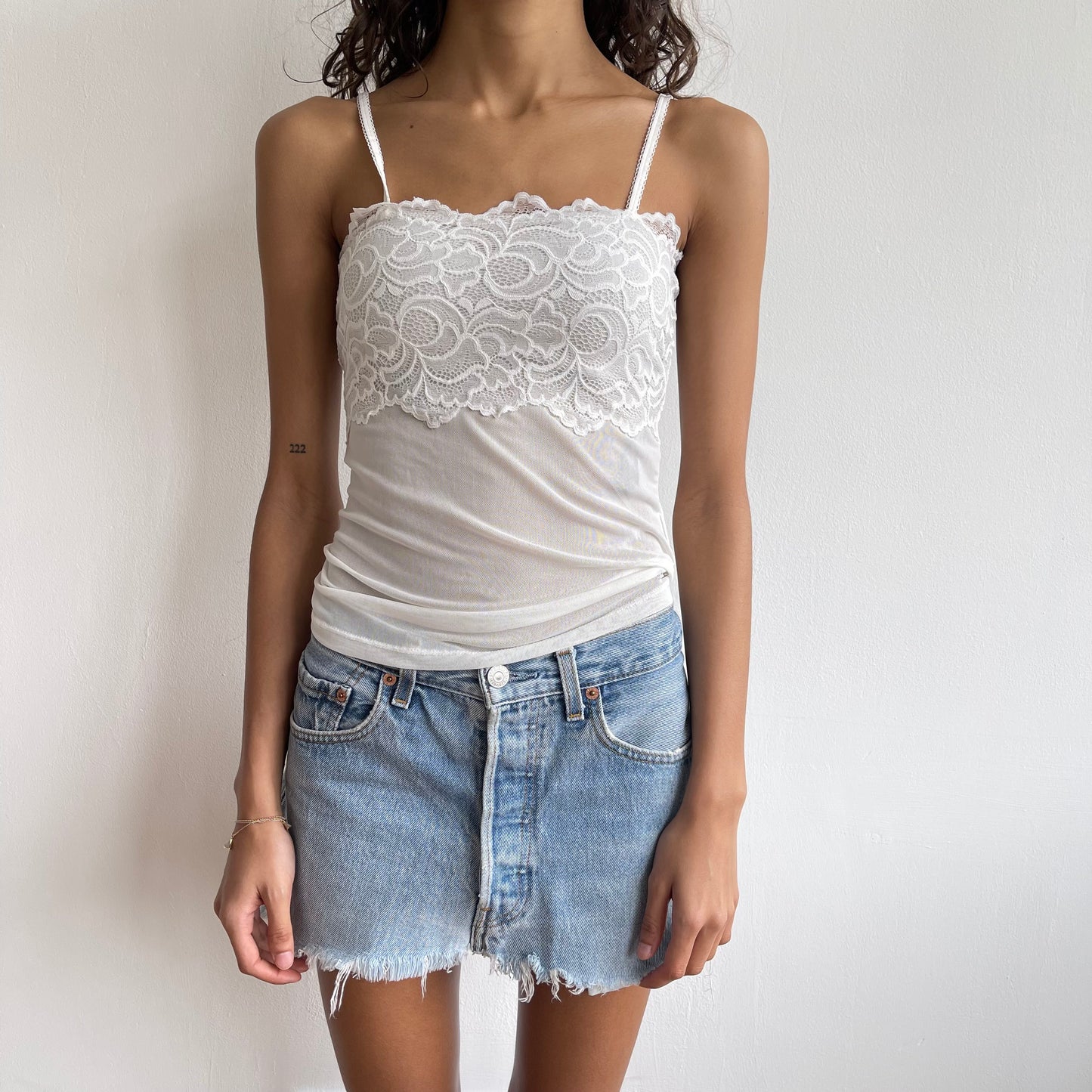 White lace morgan cami - Size XS/S