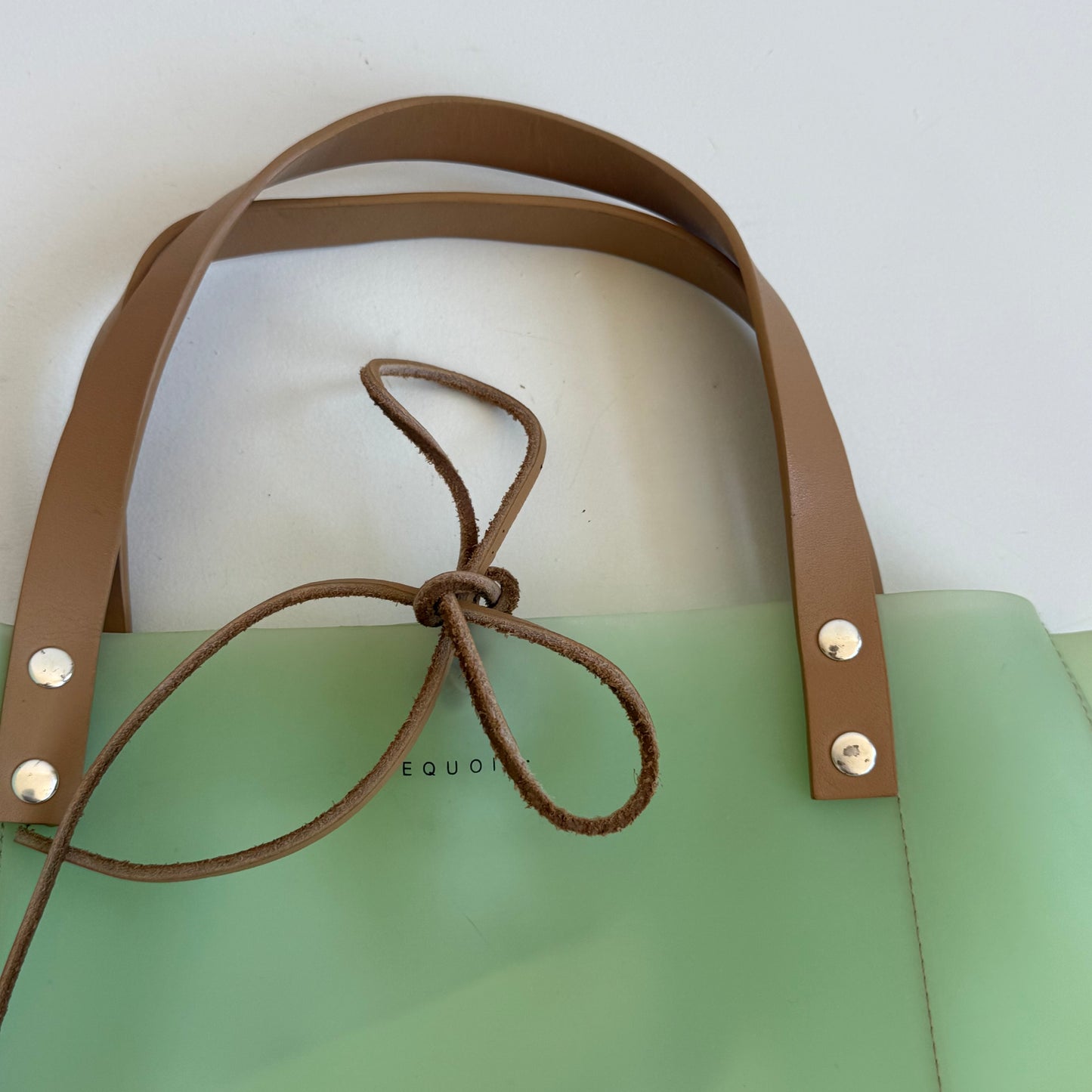 Mint jelly tote bag - One Size