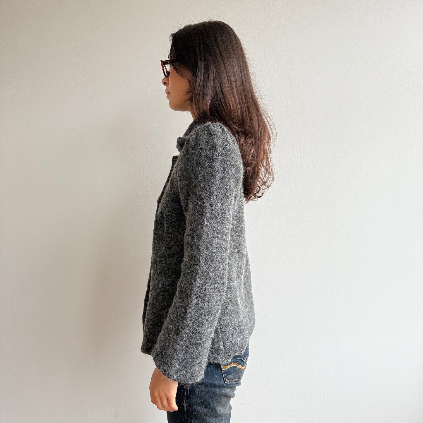 Grey peacoat knit - Size S