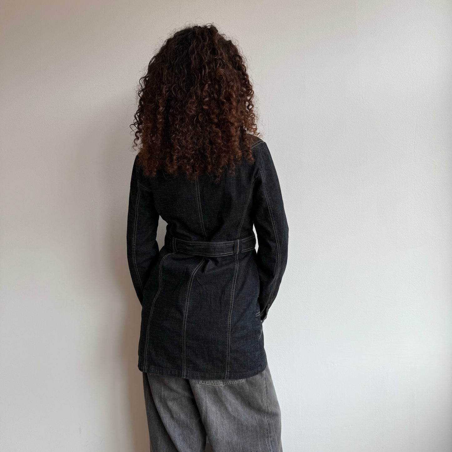 Denim peacoat trench - Size S