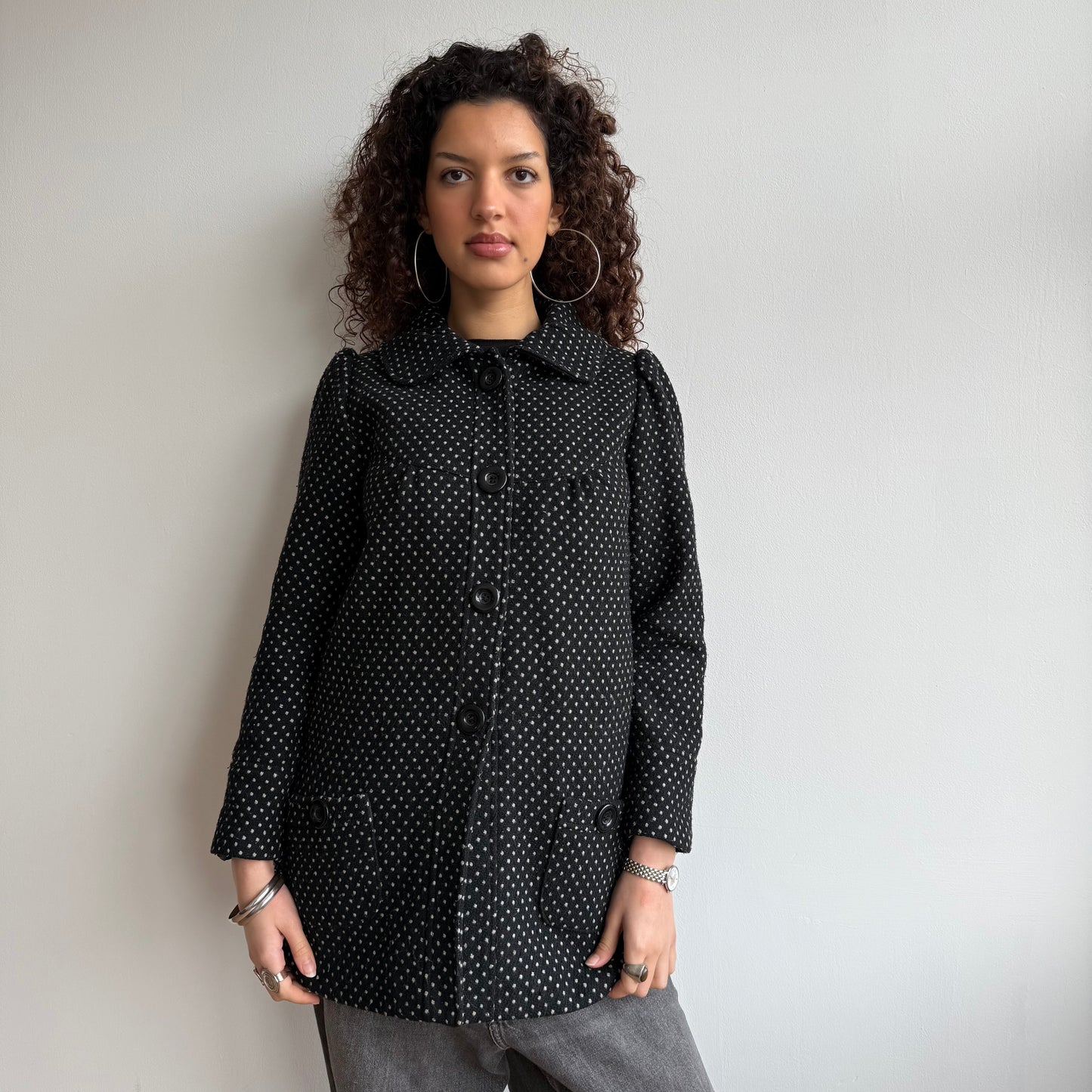 Polka dot coat - Size XS + S