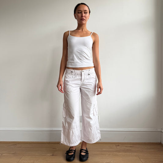 Pale pink toggle capris - Size S