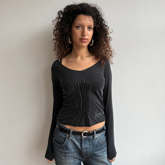 Cop Copine charcoal top - Size S