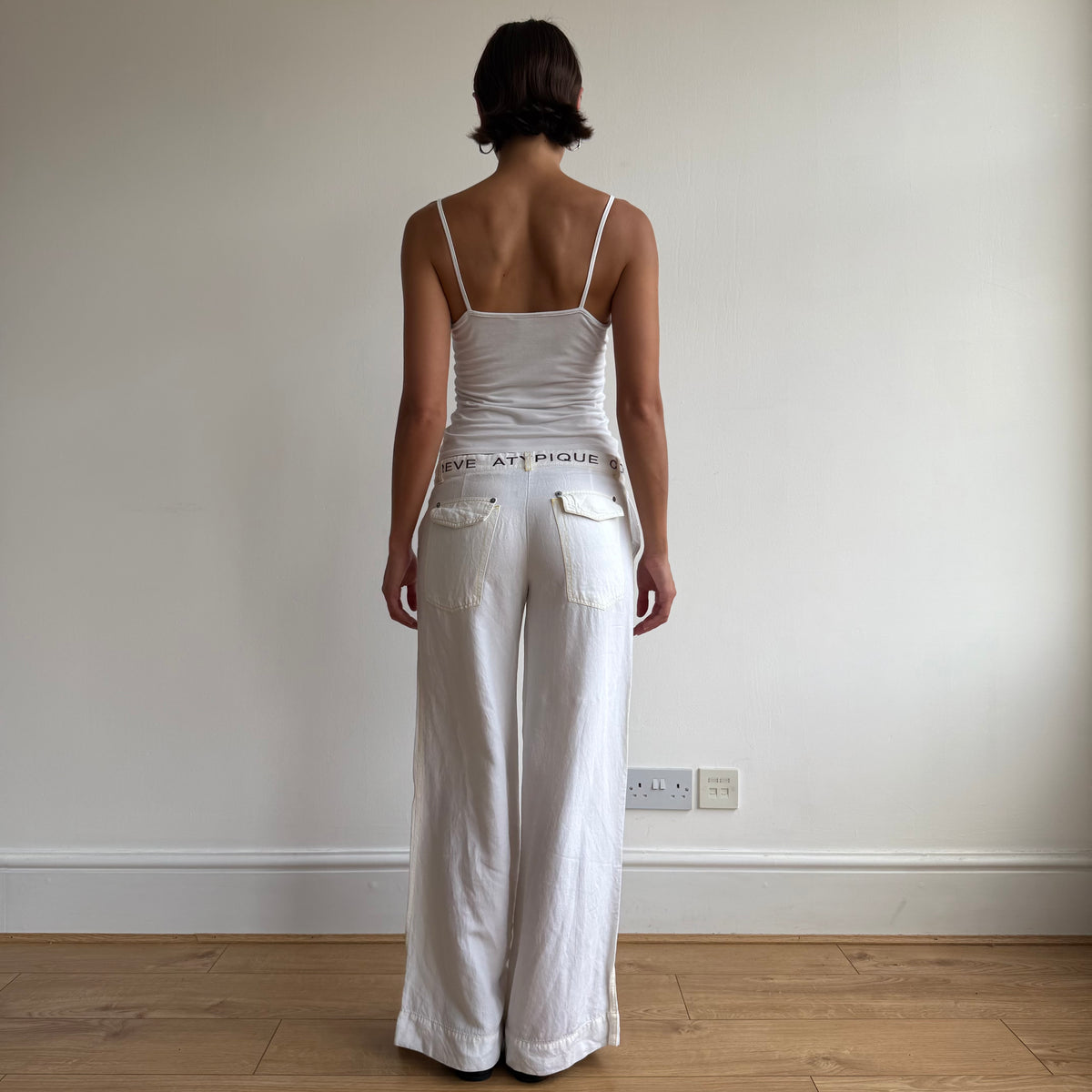 Cop Copine white linen trousers - Size M