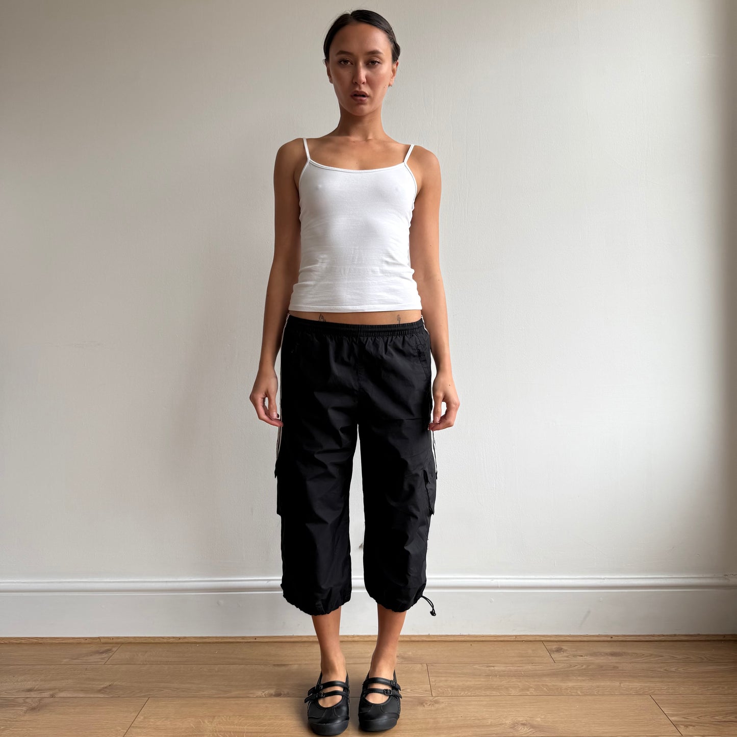 Black Adidas pocket capris - Size S