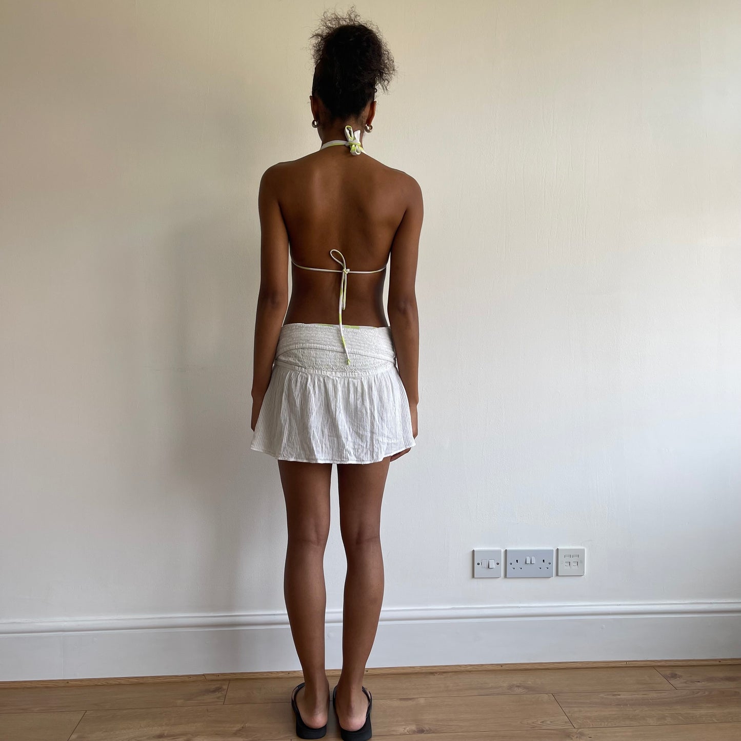 White bandeau skirt/top - Size S