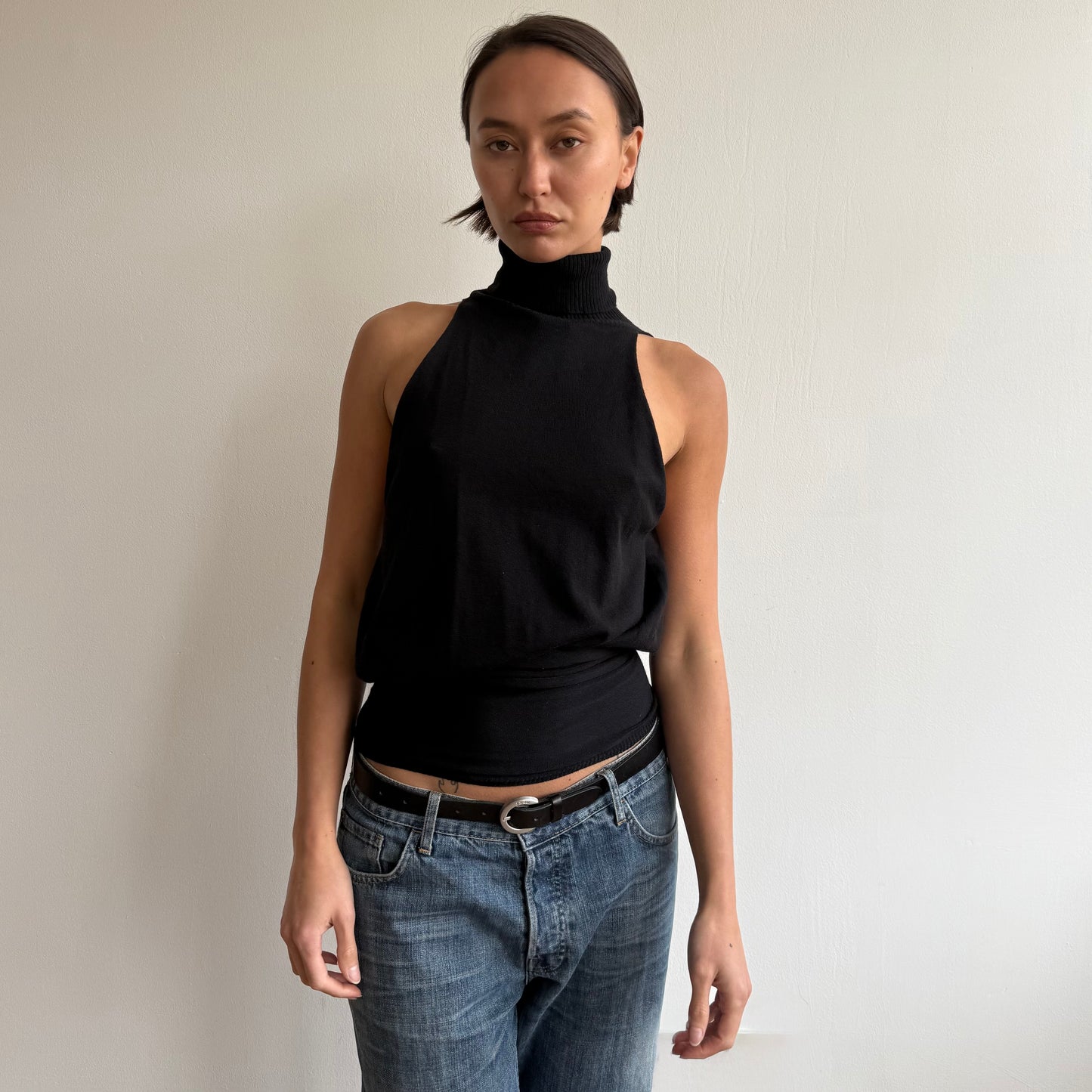 Black backless keyhole knit - Size S-L