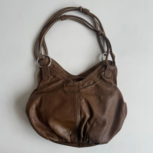 Brown slouchy bag