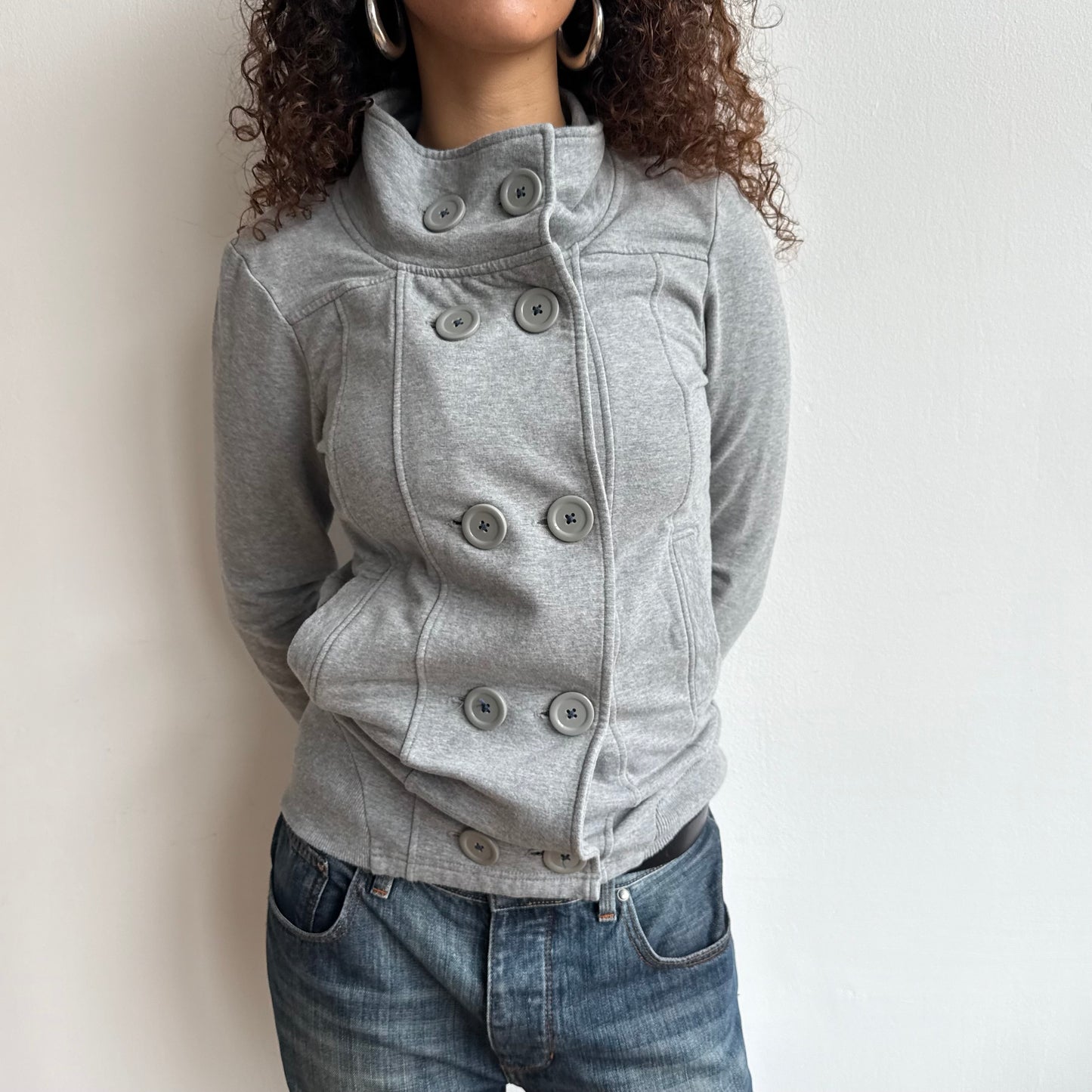 Grey peacoat jumper - Size M