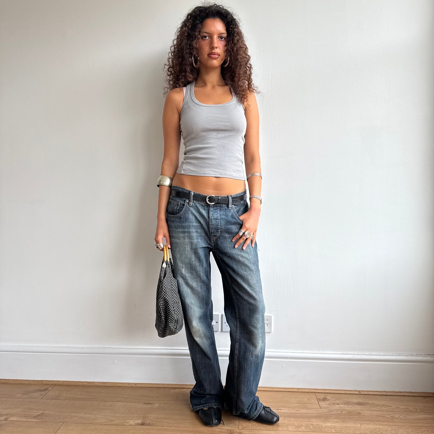 Smokey grey cami top - Size S