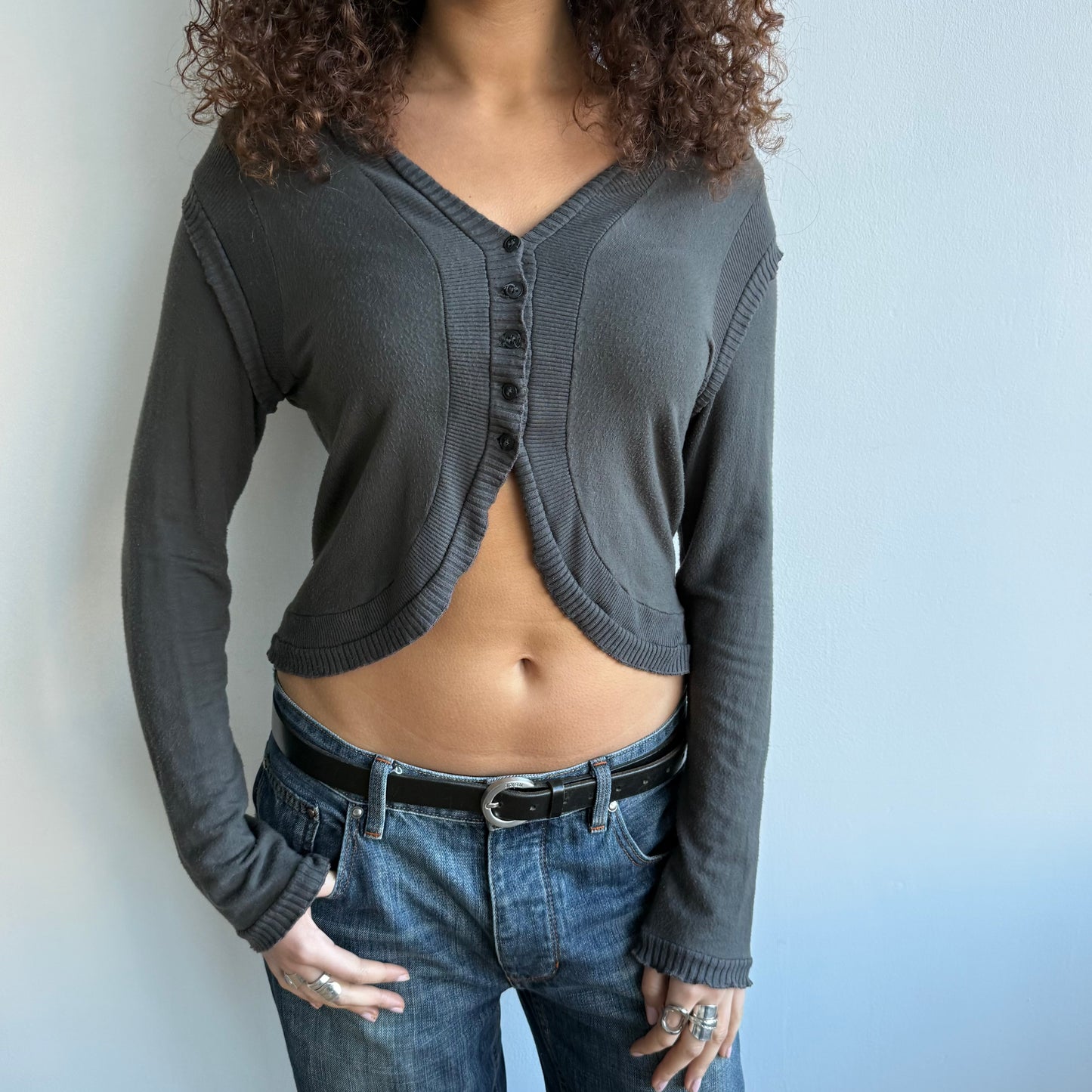Cop Copine grey cardi - Size M