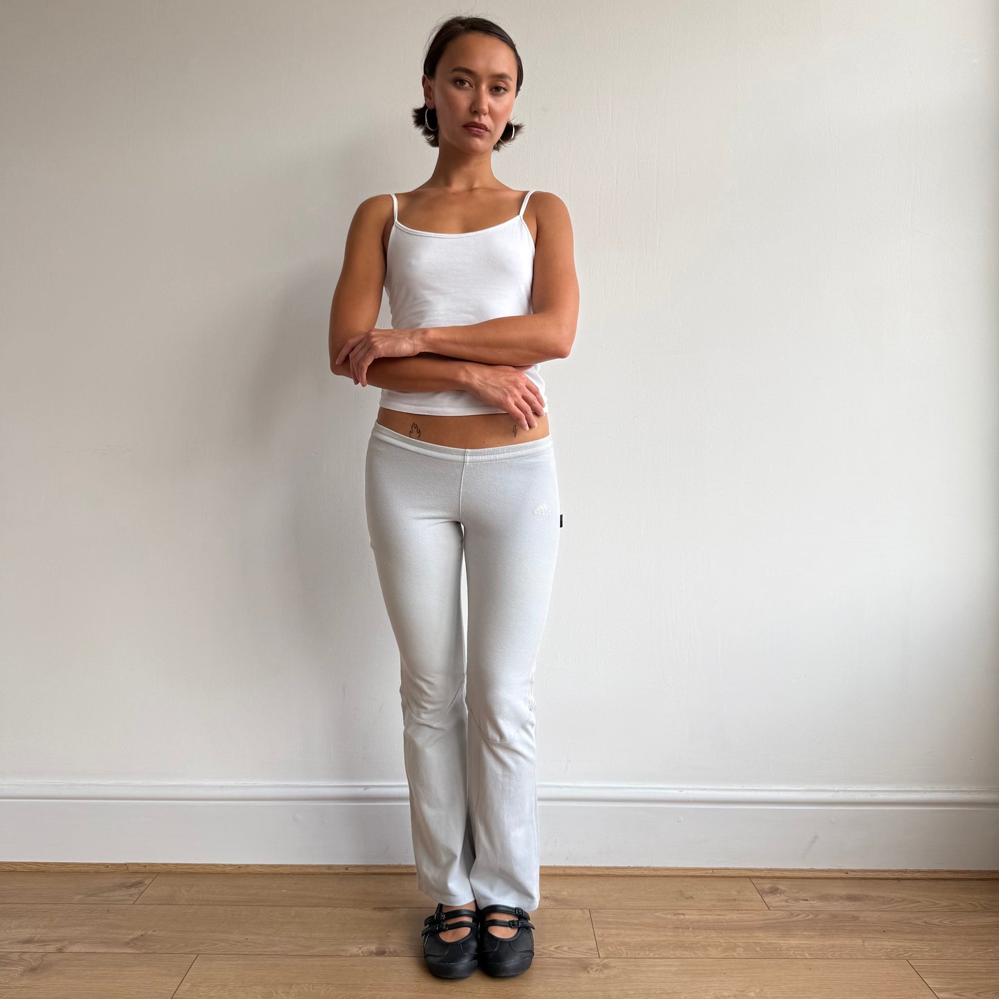 Baby blue Adidas flared yoga pants - Size XS