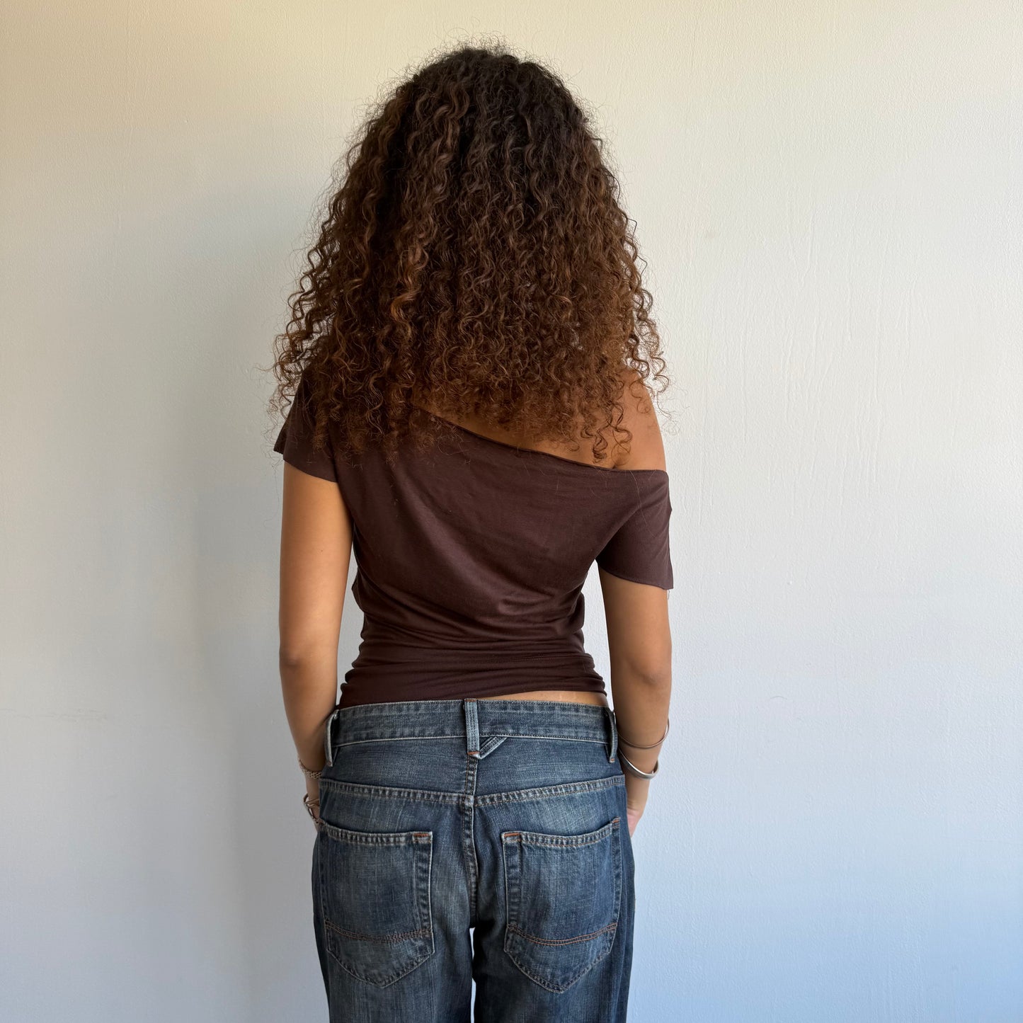 Brown slouchy t-shirt - Size S