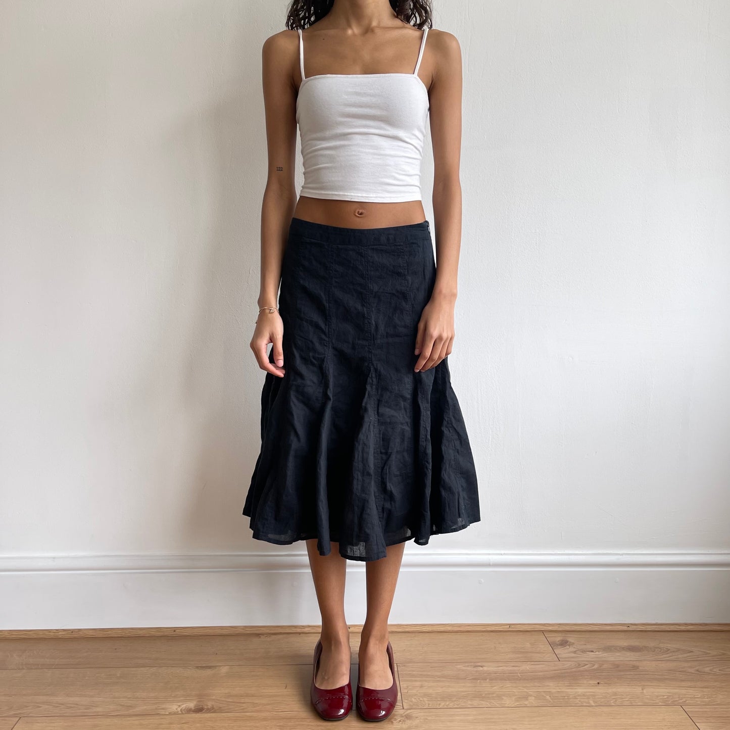 Black rara midi skirt - Size S