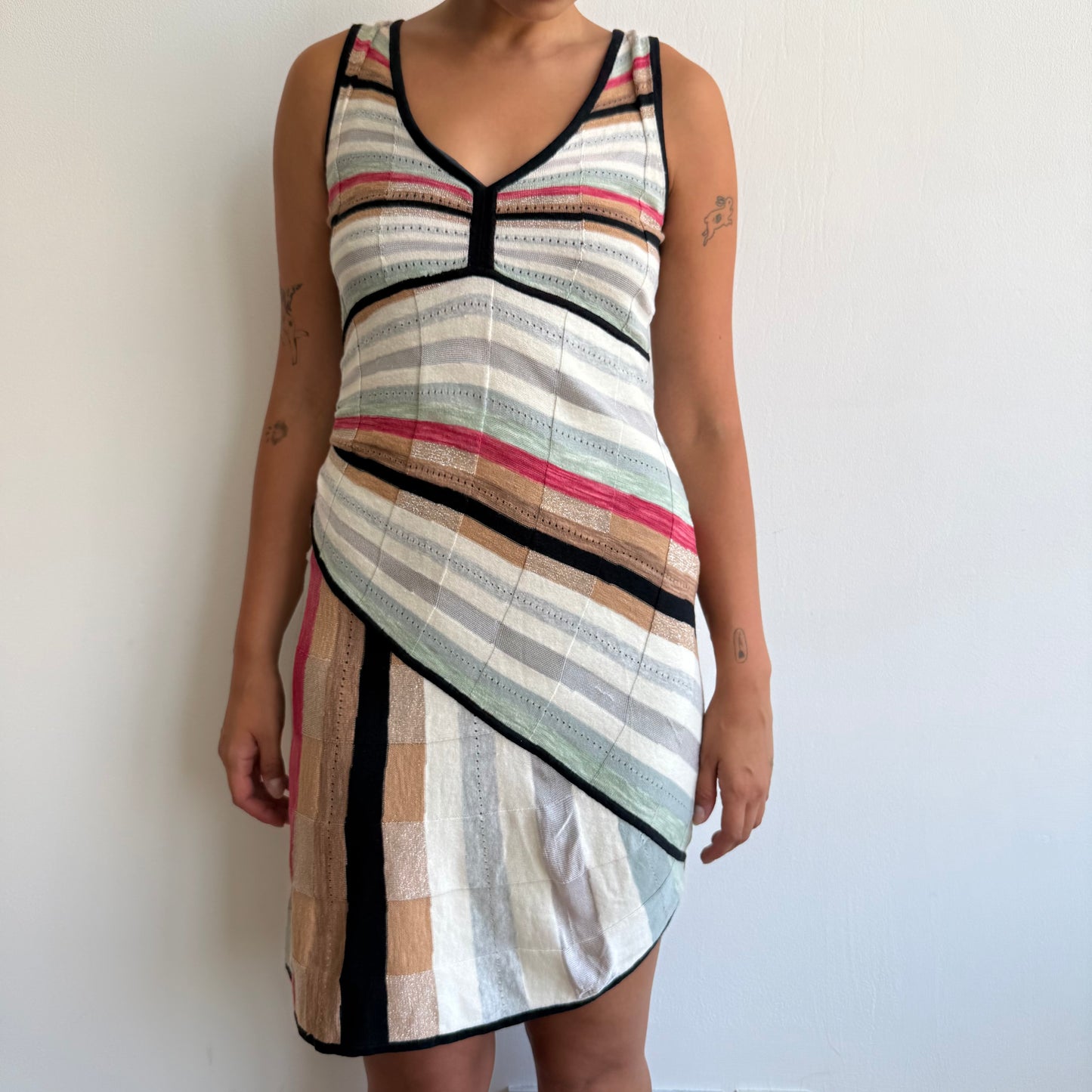 Desigual striped knit dress - Size S/M