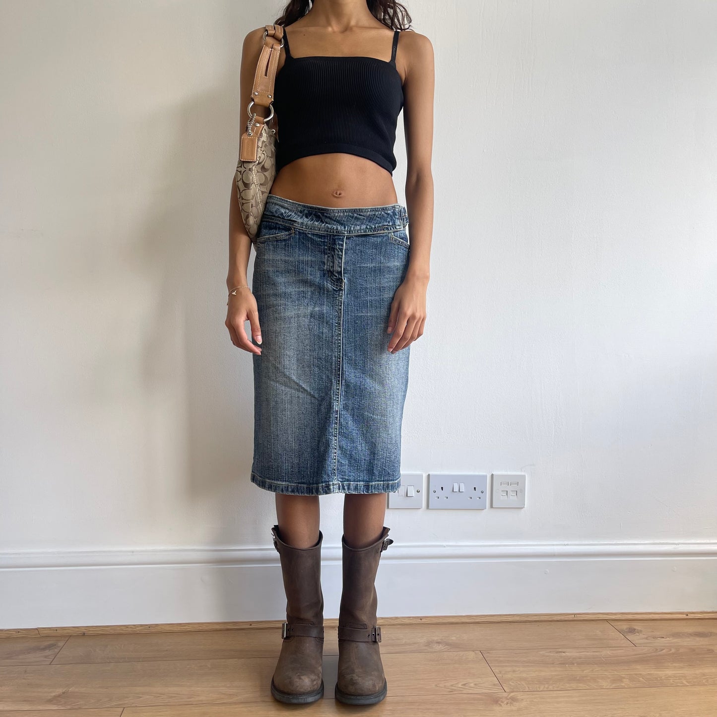 Denim midi skirt - Size S