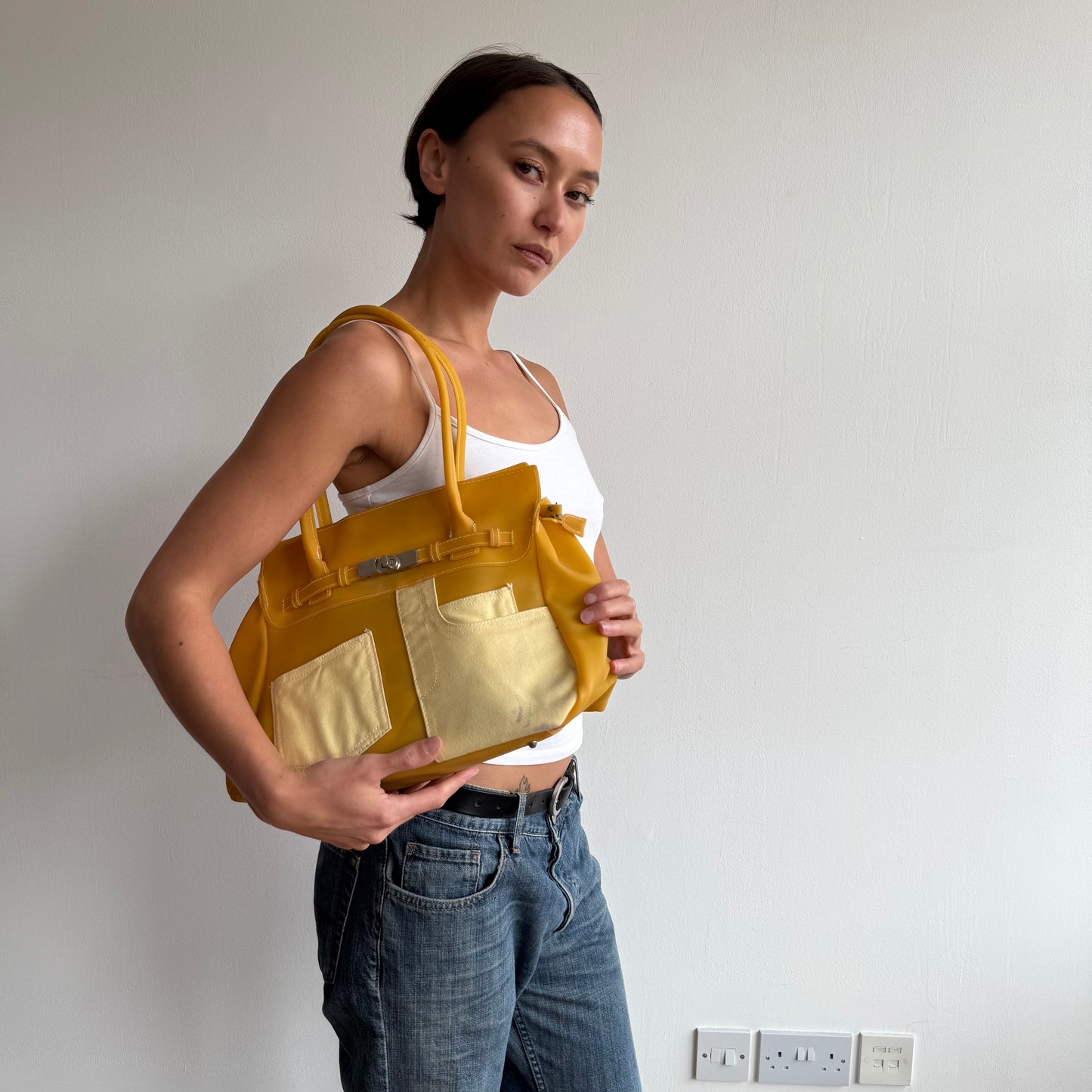 Orange jelly ‘firkin’ bag - One Size
