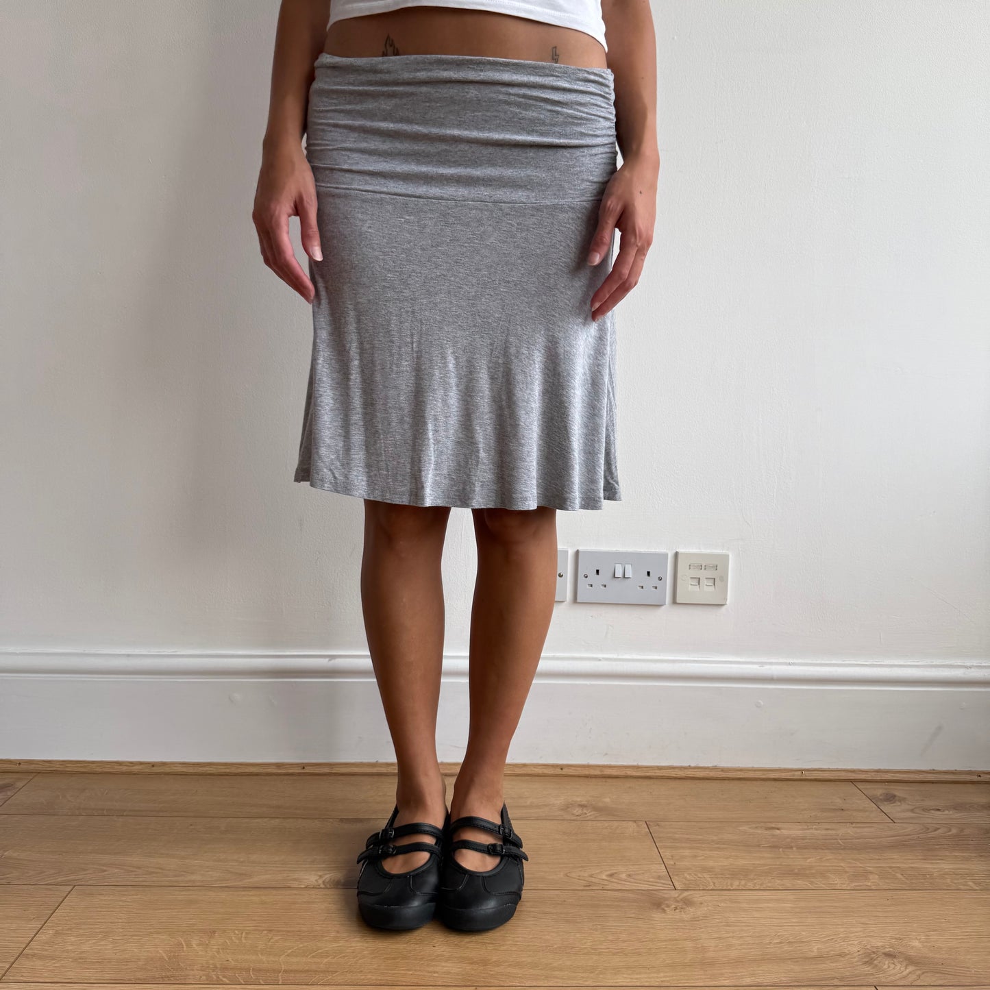 Grey midi skirt - Size S
