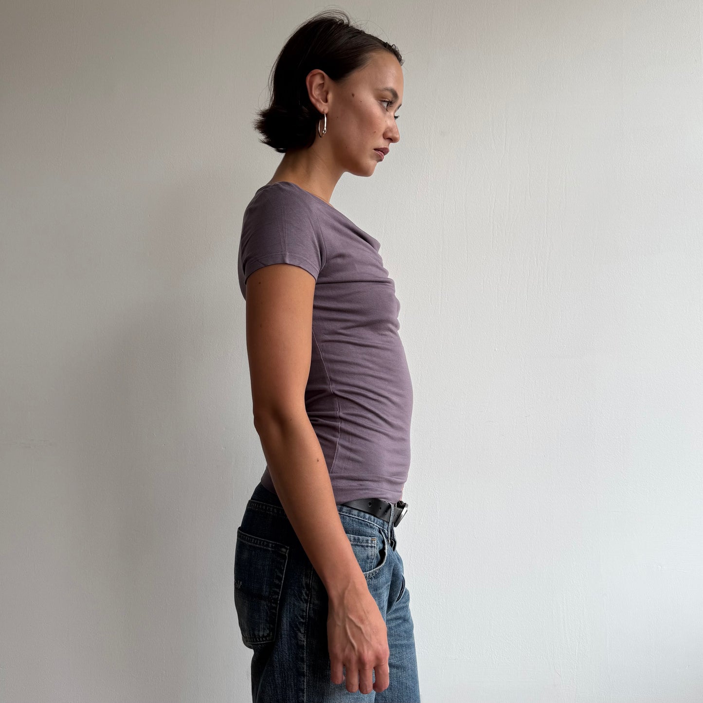 Mauve slouchy T-shirt - Size S