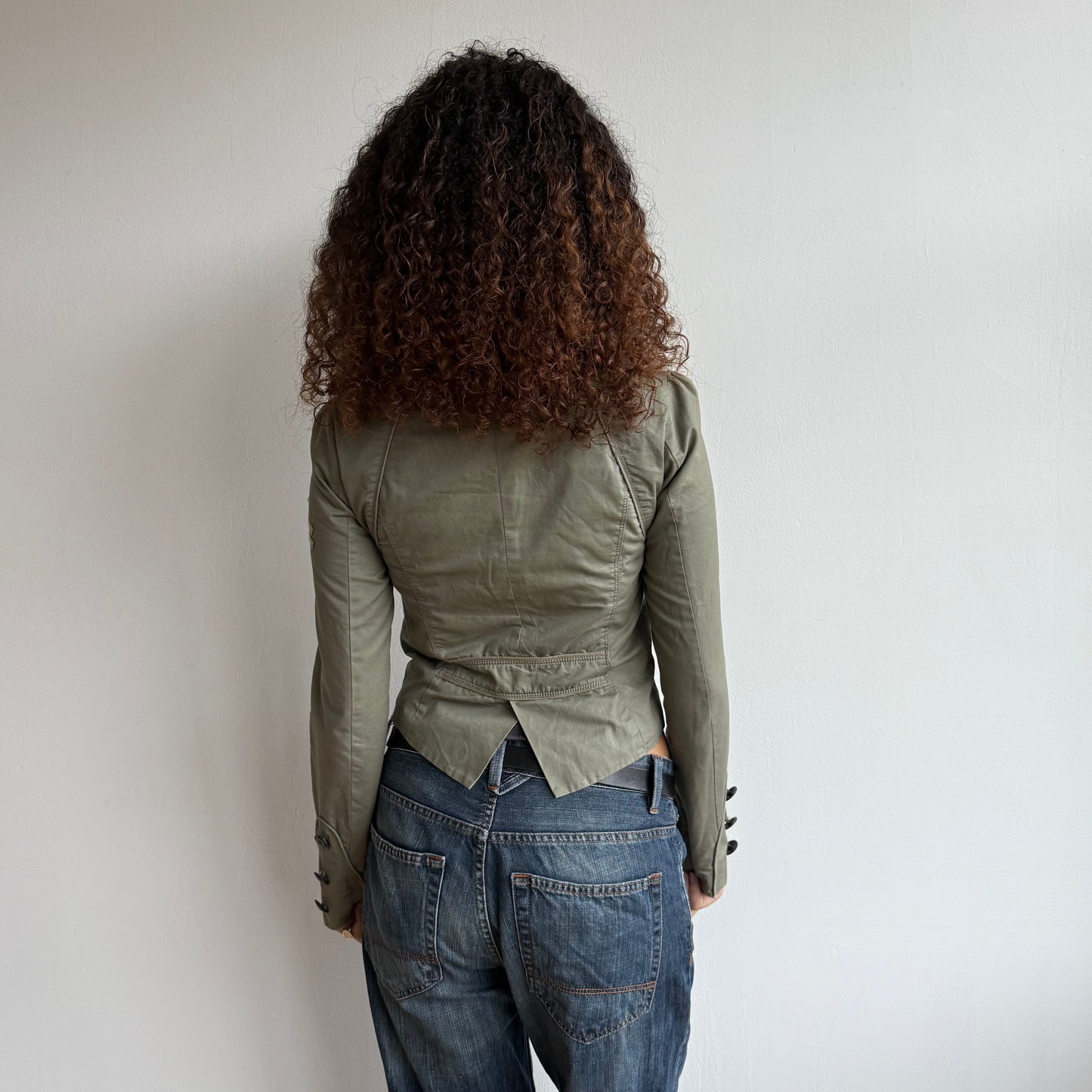 Khaki military jacket - Size S