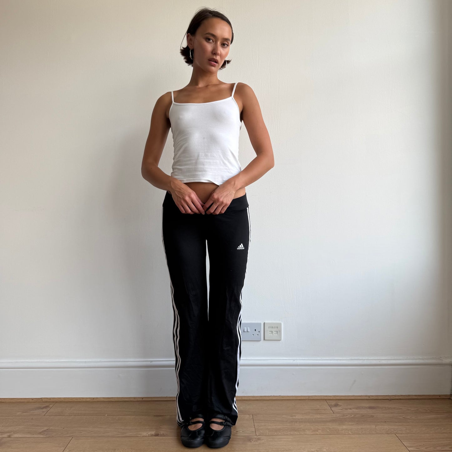 Black Adidas flared yoga pants  - Size S