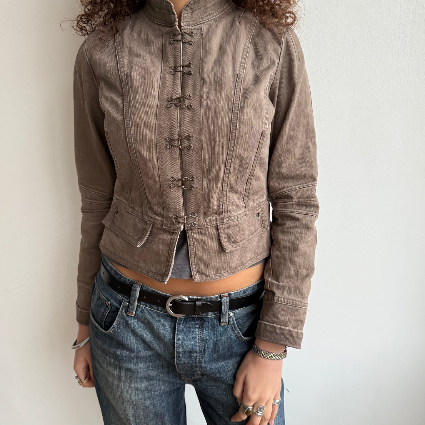 Brown military jacket - Size S