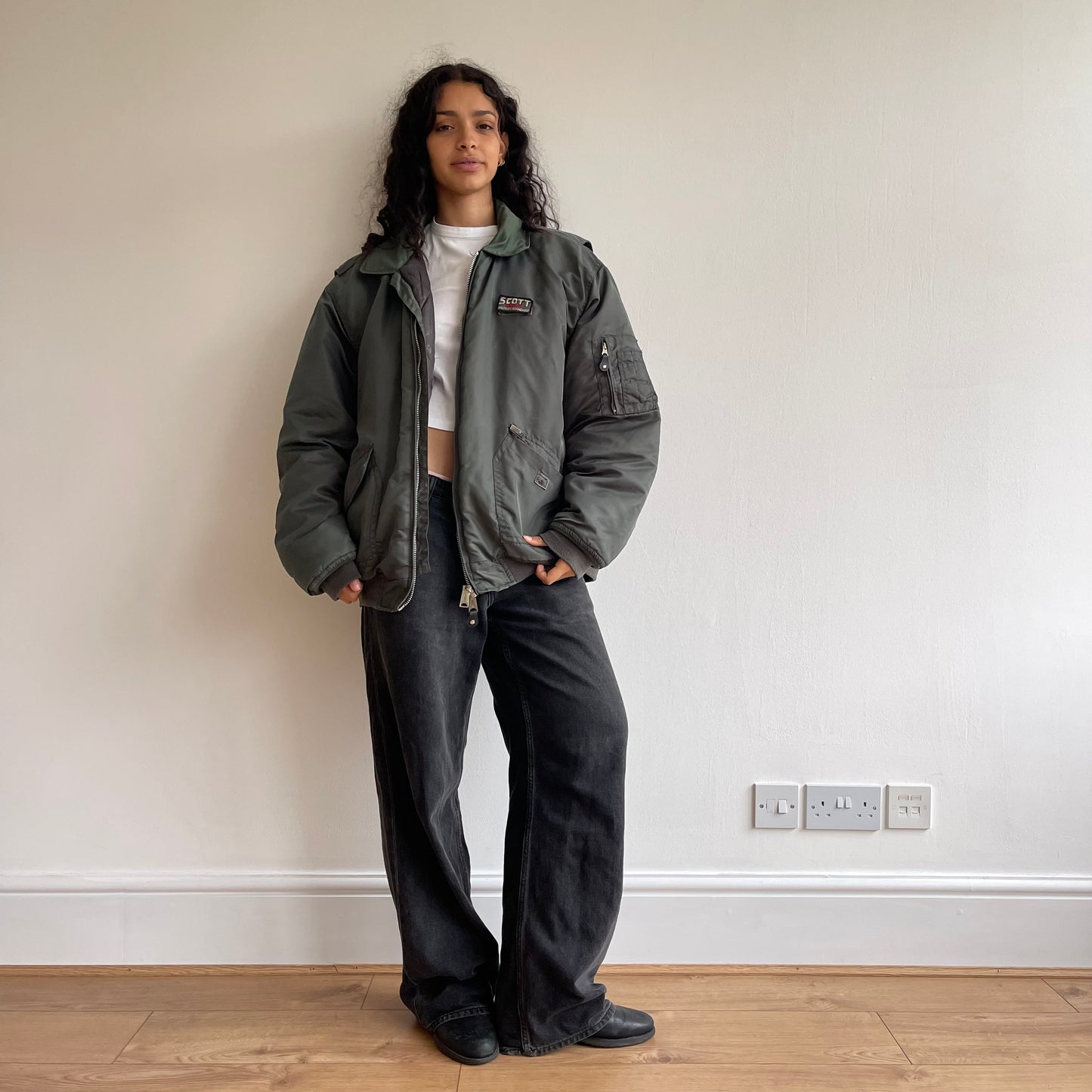 Khaki SCOTT bomber - Size XL