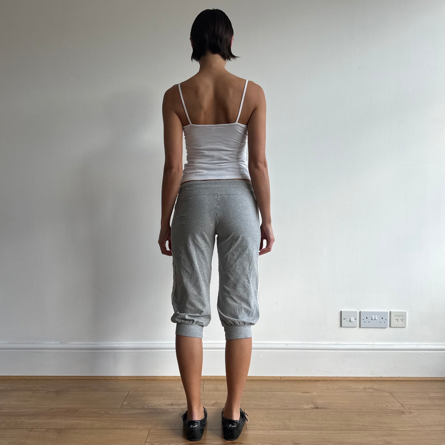 Grey Adidas sporty capris - Size M