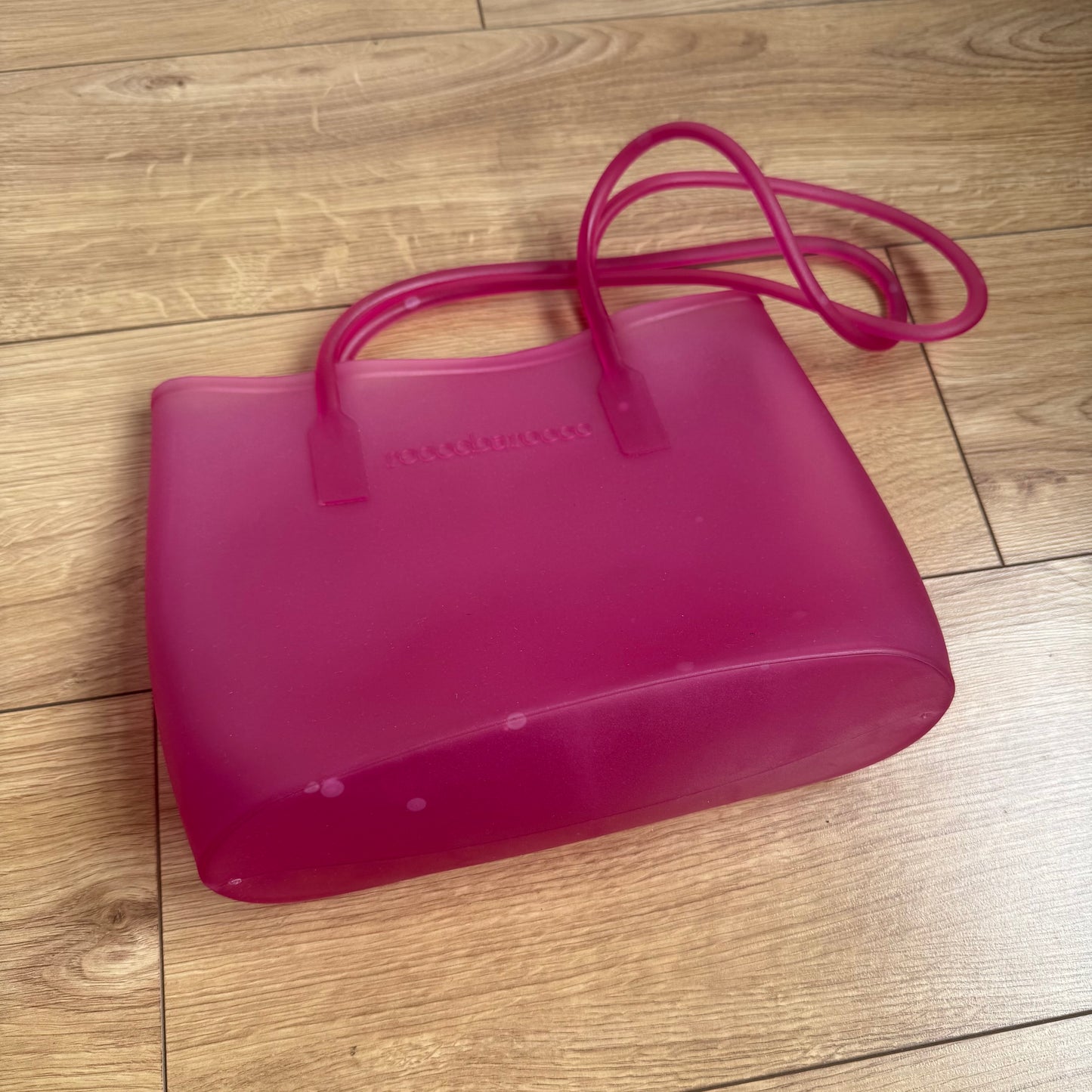 Hot pink jelly bag - One Size